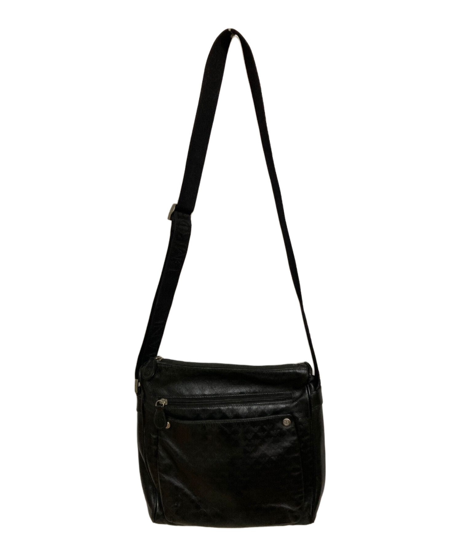 【新品未使用正規品】エンポリオアルマーニ ショルダーバッグ 黒 中古・古着通販】EMPORIO ARMANI (エンポリオアルマーニ) レザー