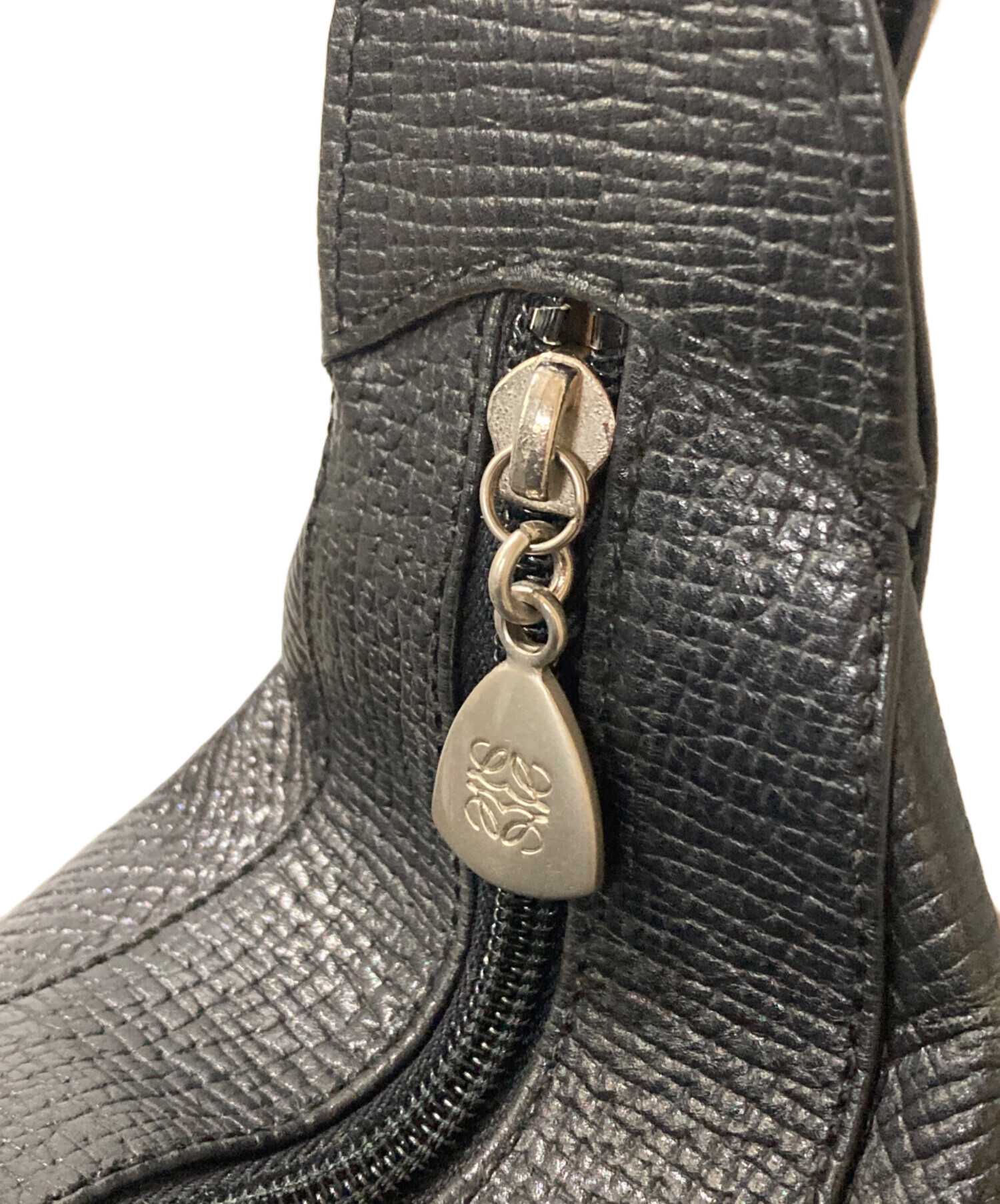中古・古着通販】LOEWE (ロエベ) レザーワンショルダーバッグ ブラック 