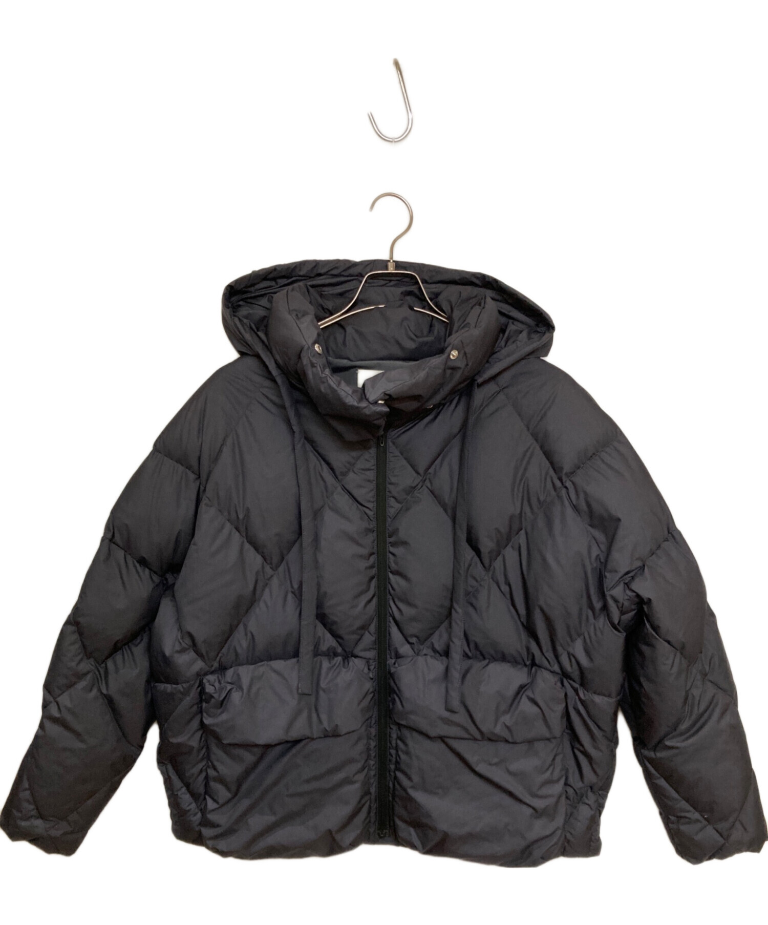 中古・古着通販】IENA (イエナ) カポック混ダウンフーディ ブラック