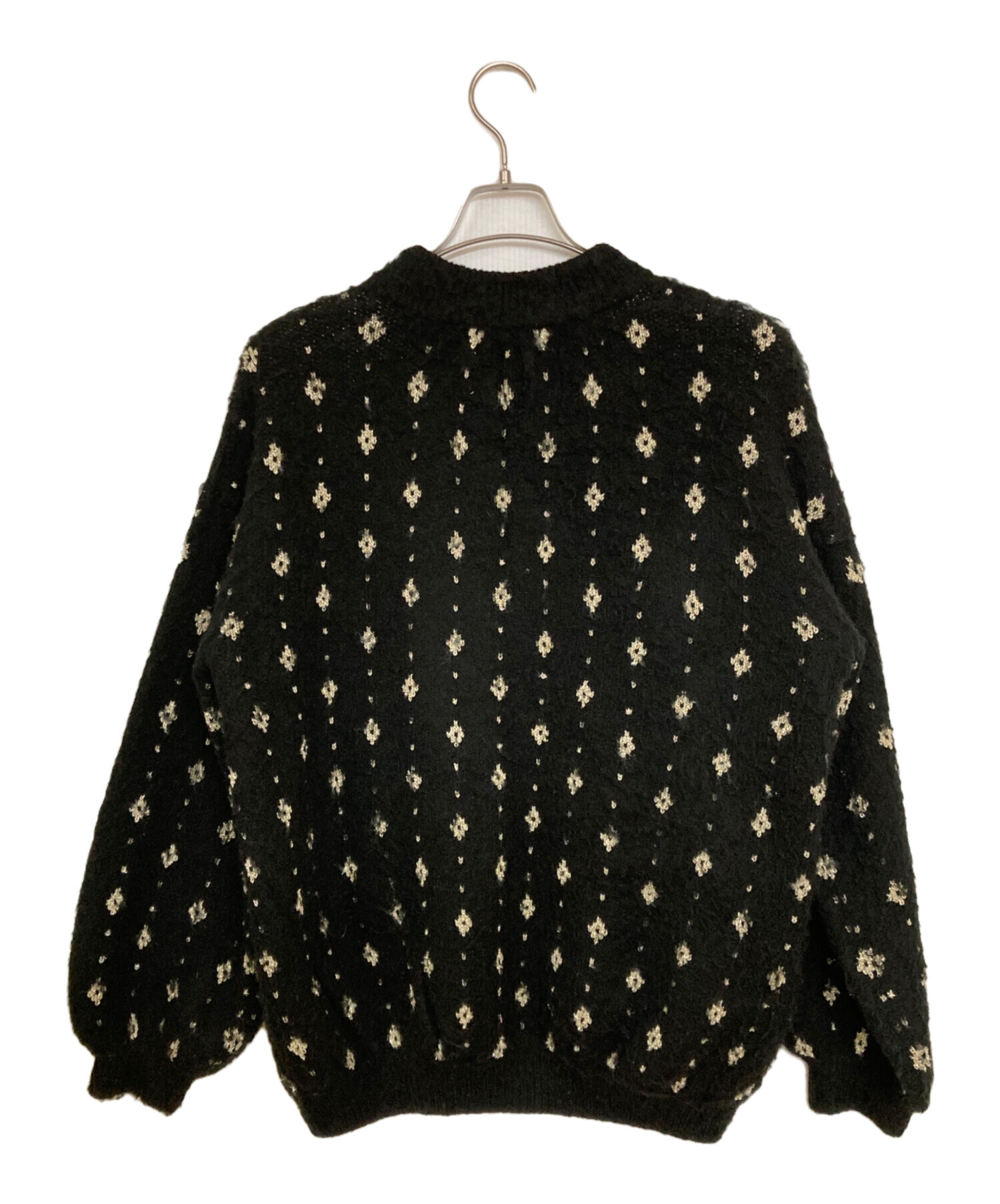 中古・古着通販】AMERI (アメリ) LAME JACQUARD BLOUSON KNIT TOP