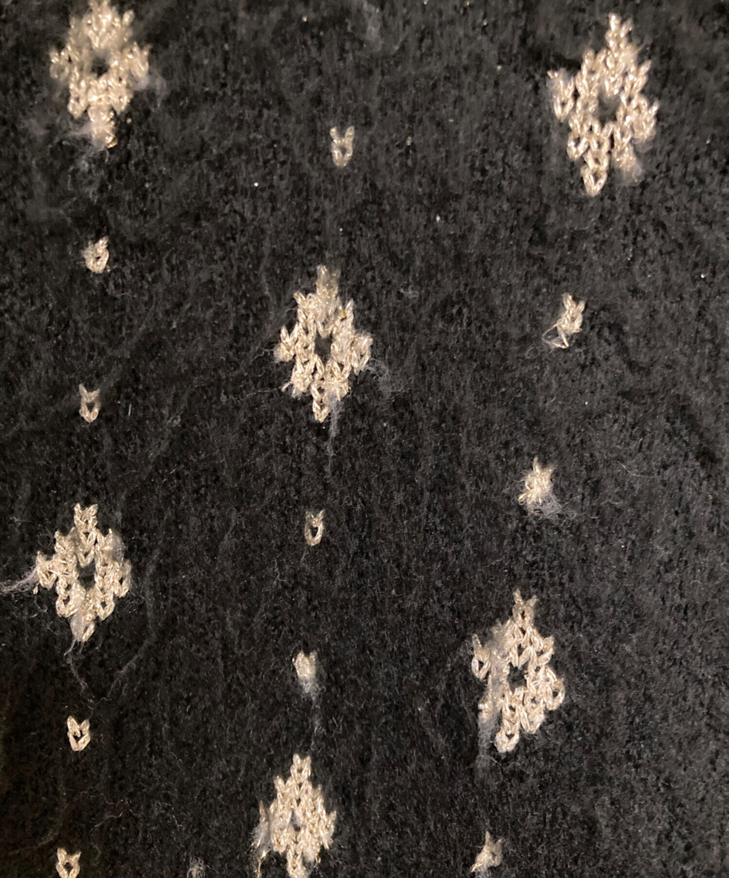 中古・古着通販】AMERI (アメリ) LAME JACQUARD BLOUSON KNIT TOP