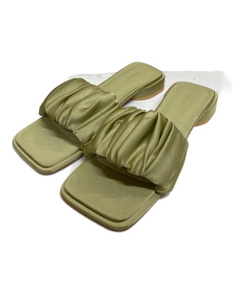 中古・古着通販】TODAYFUL (トゥデイフル) Satin Gather Sandals 中古・古着通販】TODAYFUL (トゥデイフル) Satin Gather Sandals