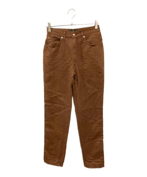 中古・古着通販】FENDI (フェンディ) ズッカ柄パンツ ブラウン サイズ