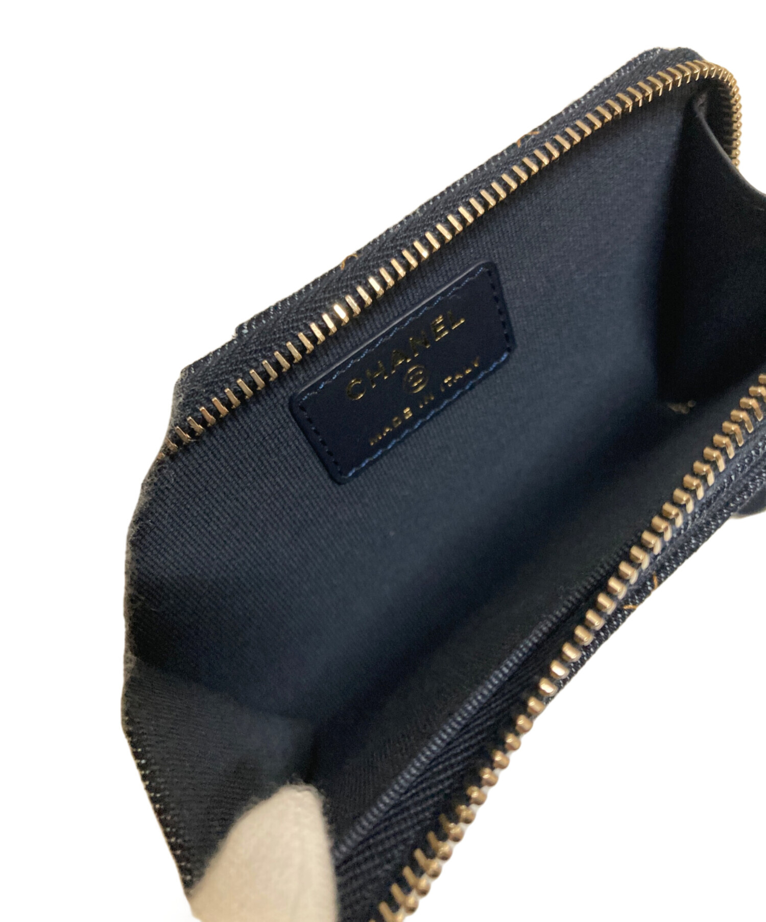 中古・古着通販】CHANEL (シャネル) デニムコインケース インディゴ