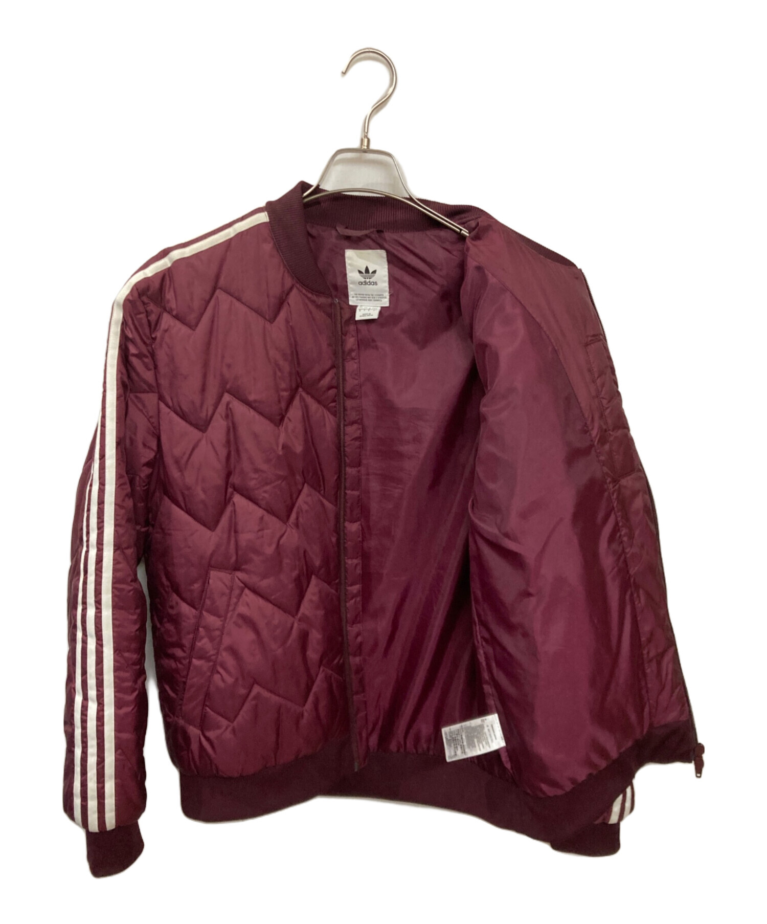 中古・古着通販】adidas (アディダス) キルティングジャケット レッド 