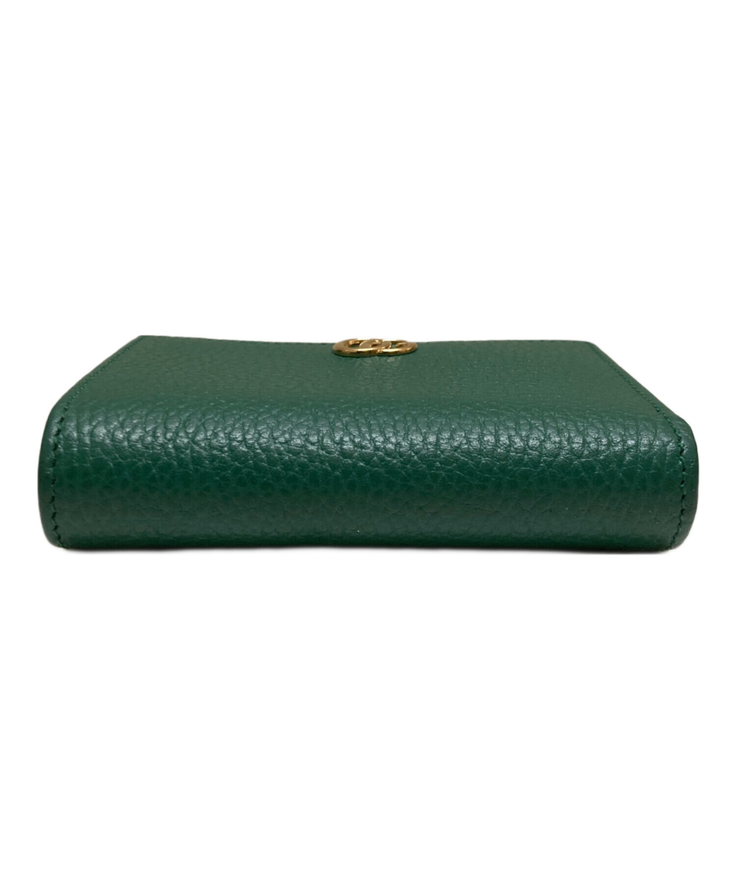 中古・古着通販】GUCCI (グッチ) ダブルG 2つ折り財布 グリーン
