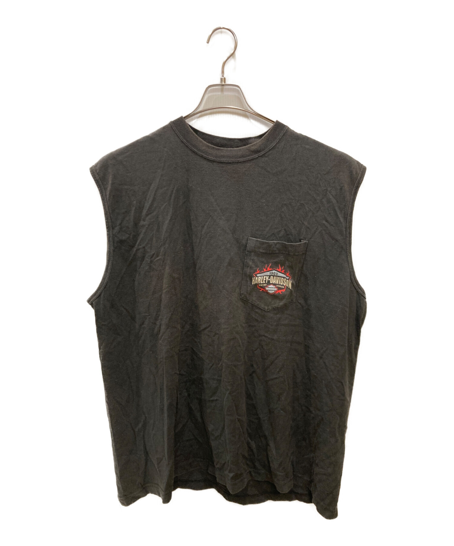 90s Harley-Davidson/ノースリーブ/袖なし/USA製/フェード 中古・古着通販】HARLEY-DAVIDSON (ハーレーダビッドソン