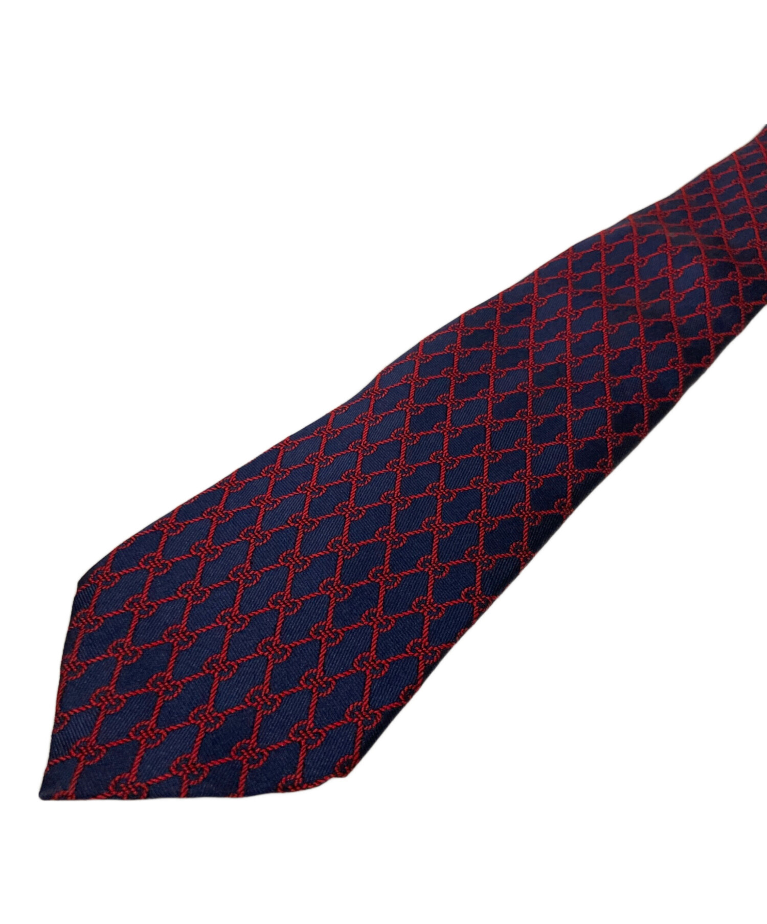 中古・古着通販】GUCCI (グッチ) GG総柄ネクタイ レッド×ネイビー 