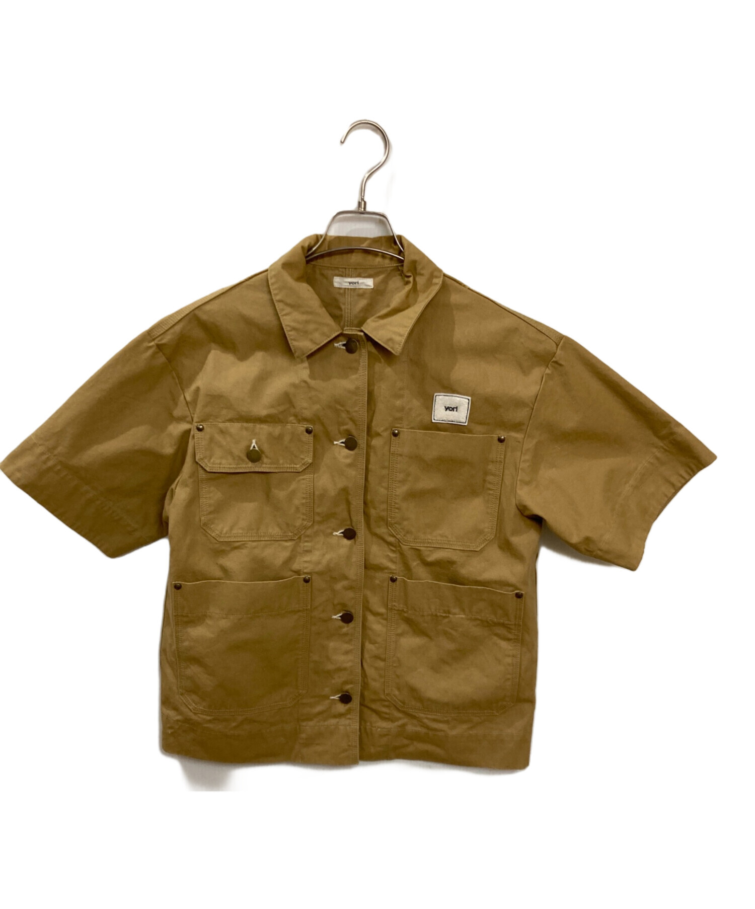 中古・古着通販】yori (ヨリ) ショートカバーオール ベージュ サイズ