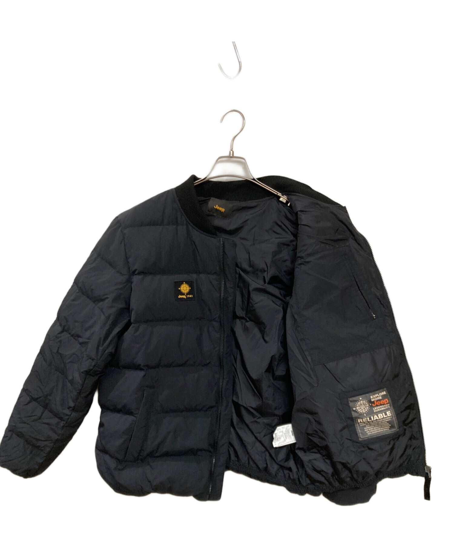 中古・古着通販】JEEP (ジープ) ダウンジャケット ブラック サイズ:XL