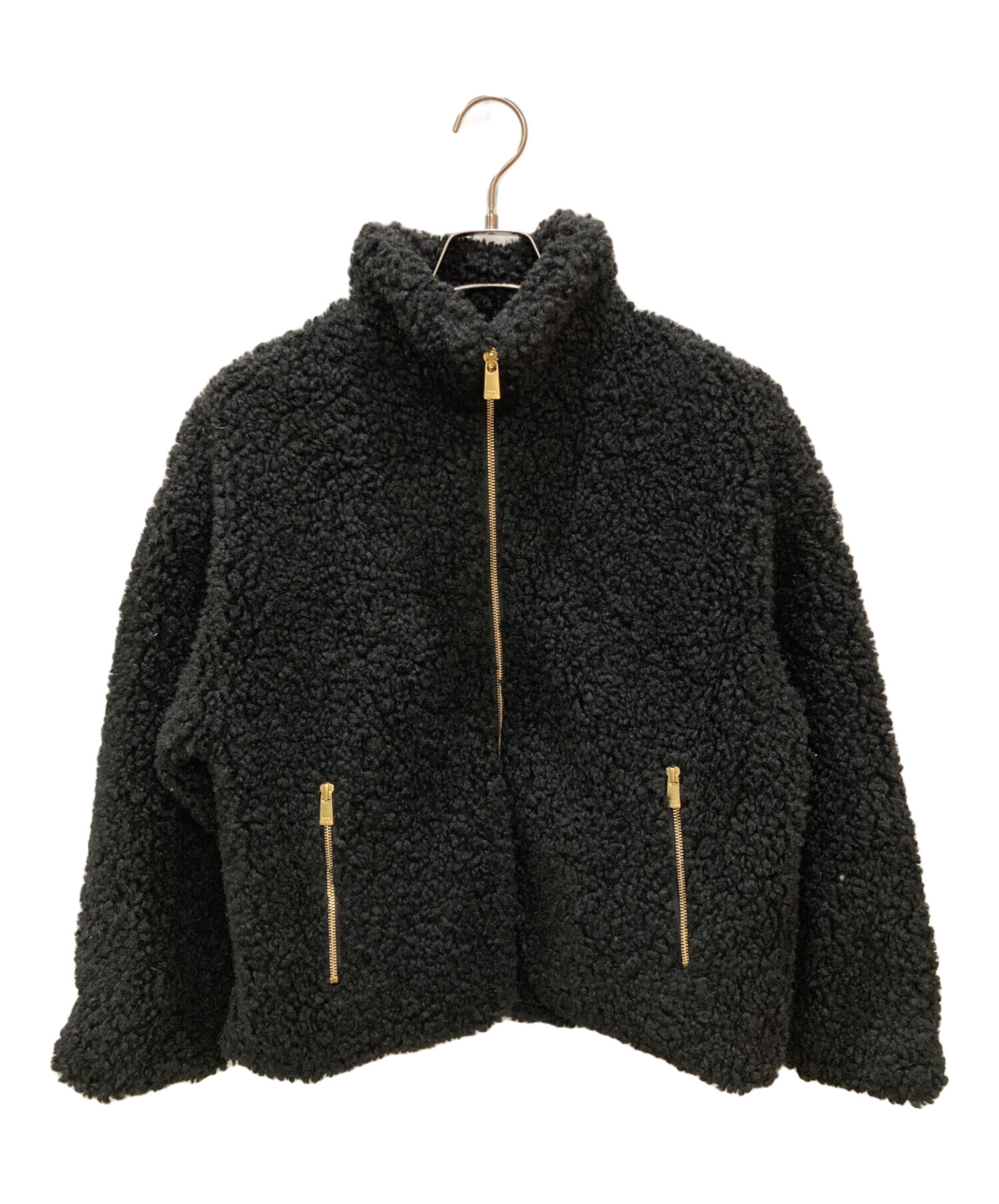 中古・古着通販】TATRAS (タトラス) ルエラ ボアブルゾン ブラック 