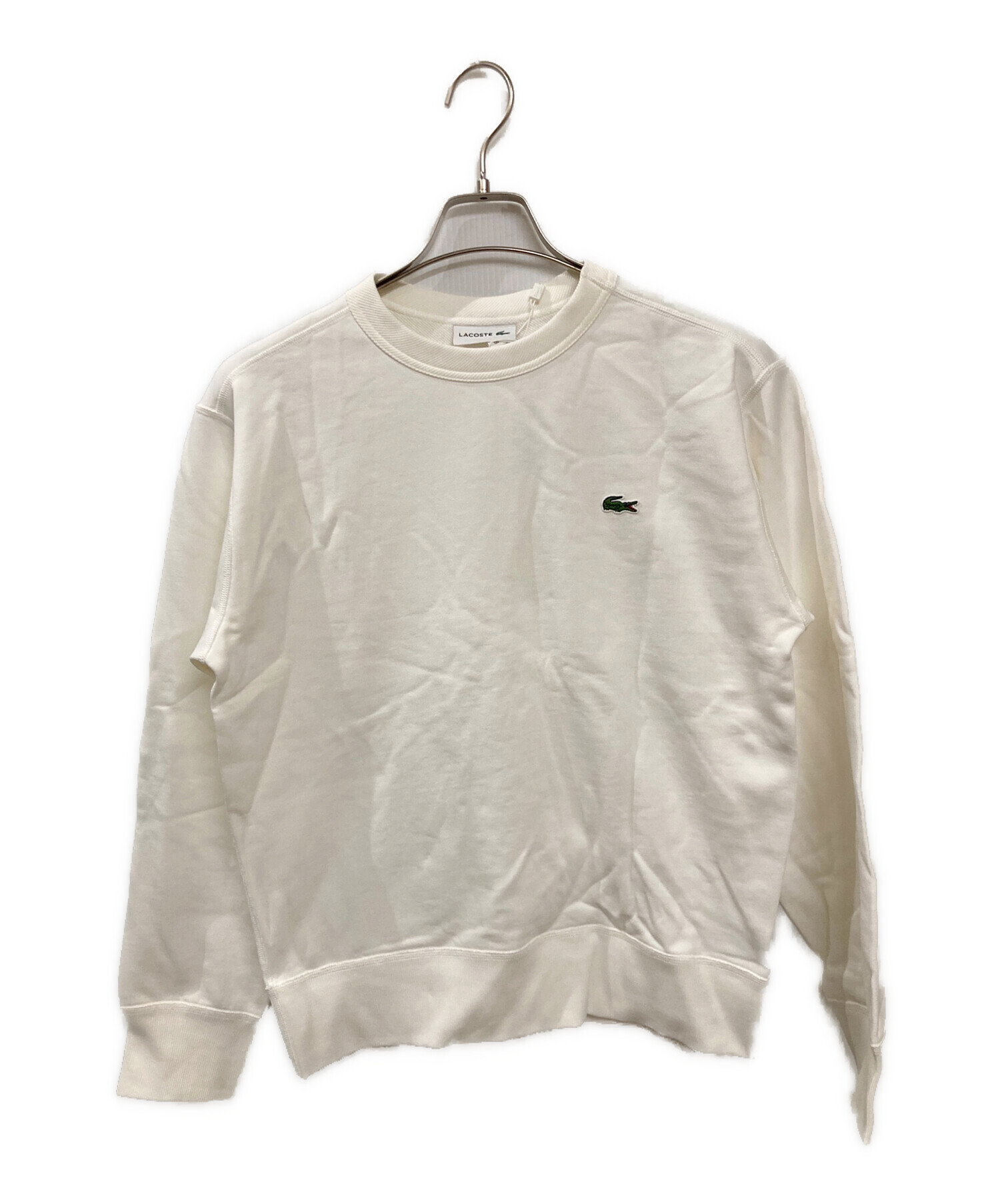 中古・古着通販】LACOSTE (ラコステ) スウェット ホワイト サイズ:S 