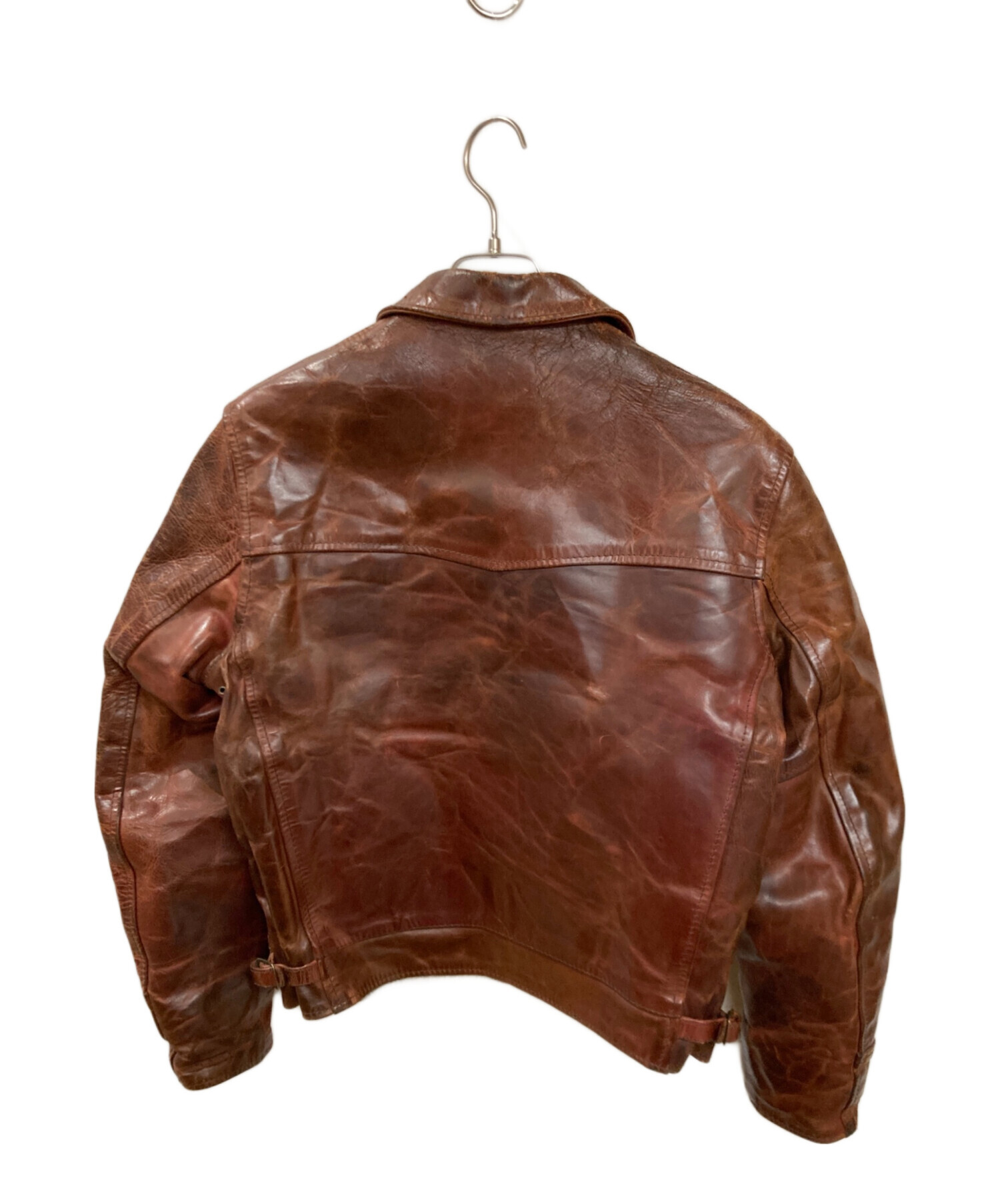 LEATHER AERO 34 ホースハイド ライダース シングル エアロレザー エアロレザー ホースハイド ハイウェイマン HIGHWAYMAN ジャケット・アウター