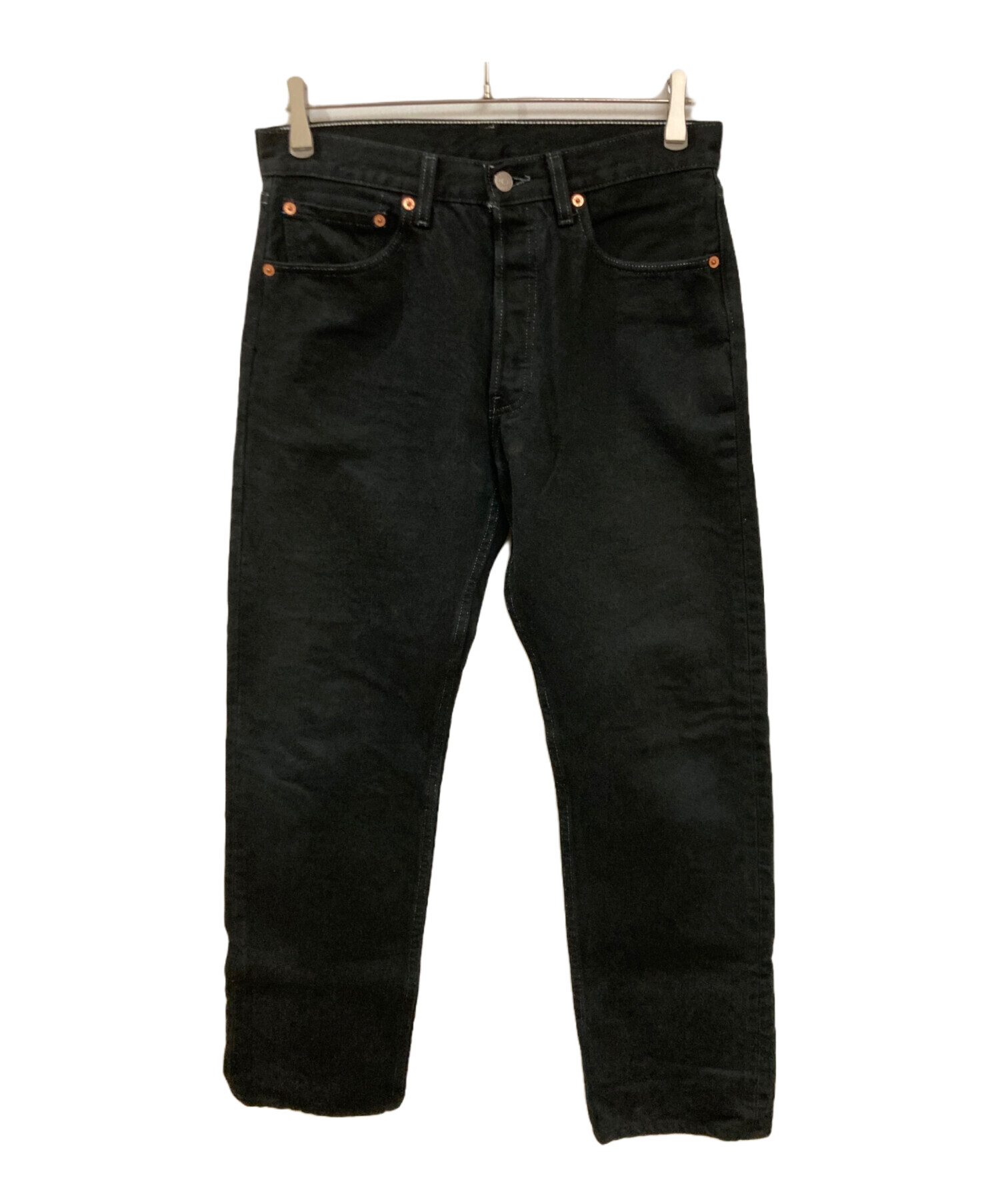 中古・古着通販】LEVI'S (リーバイス) 501後染めデニムパンツ ブラック