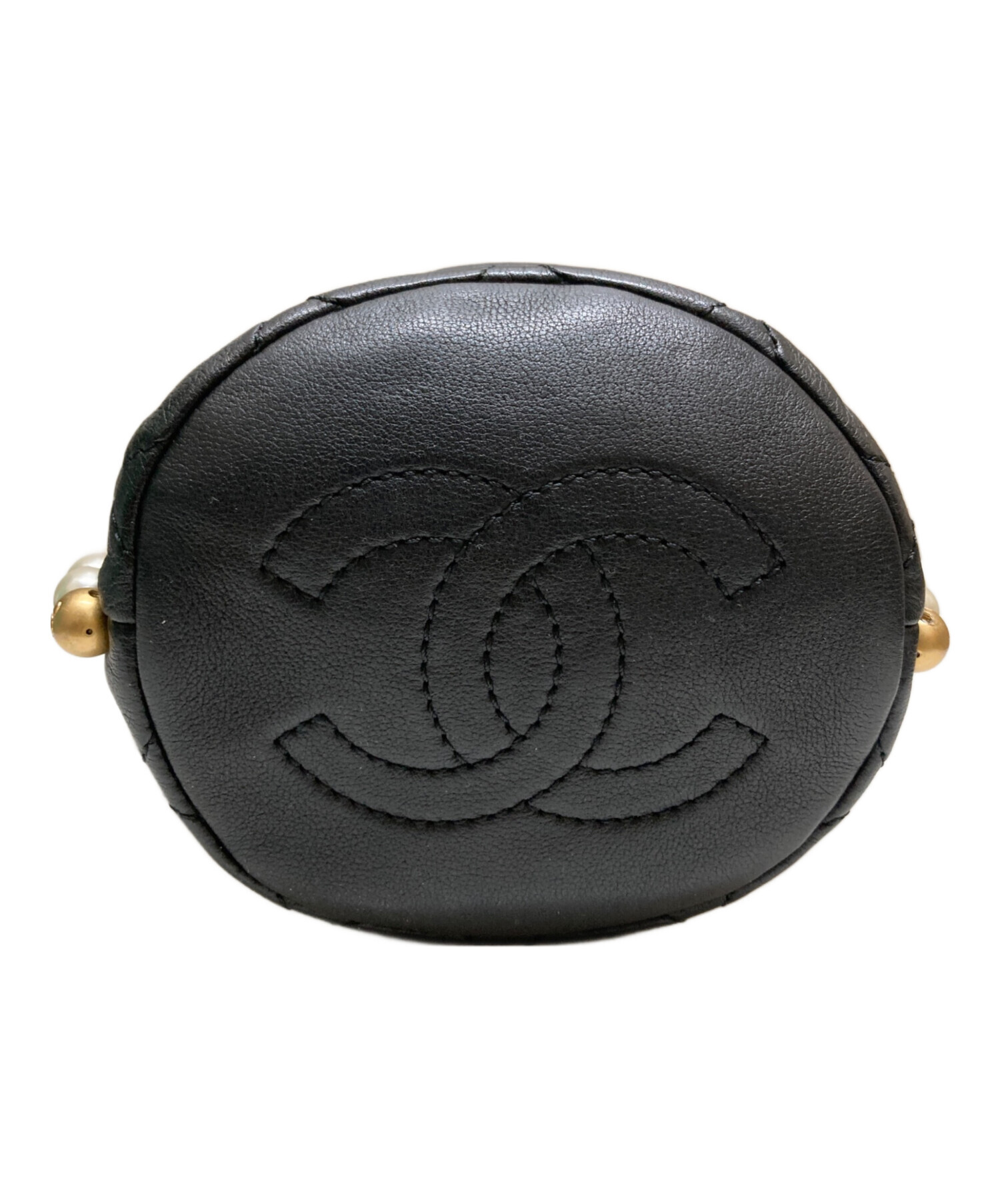 中古・古着通販】CHANEL (シャネル) フェイクパールチェーンショルダー