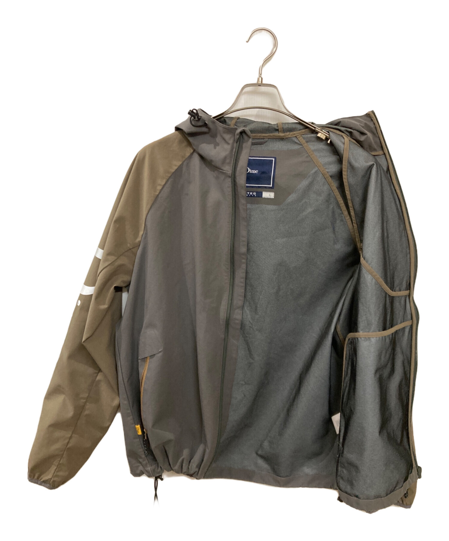 Dime ナイロンジャケット ベージュ Lサイズ