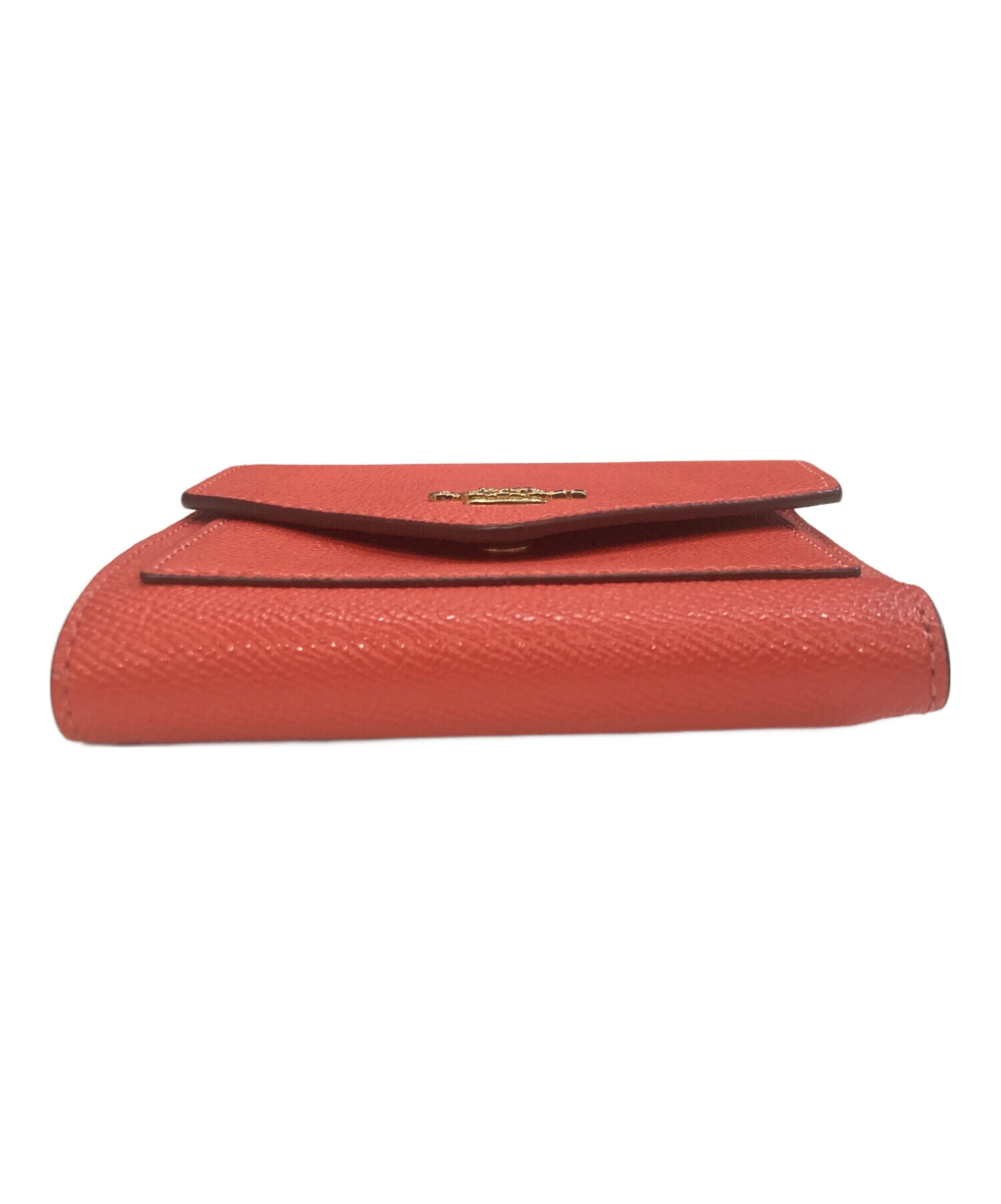 中古・古着通販】COACH (コーチ) 2つ折り財布 オレンジ｜ブランド