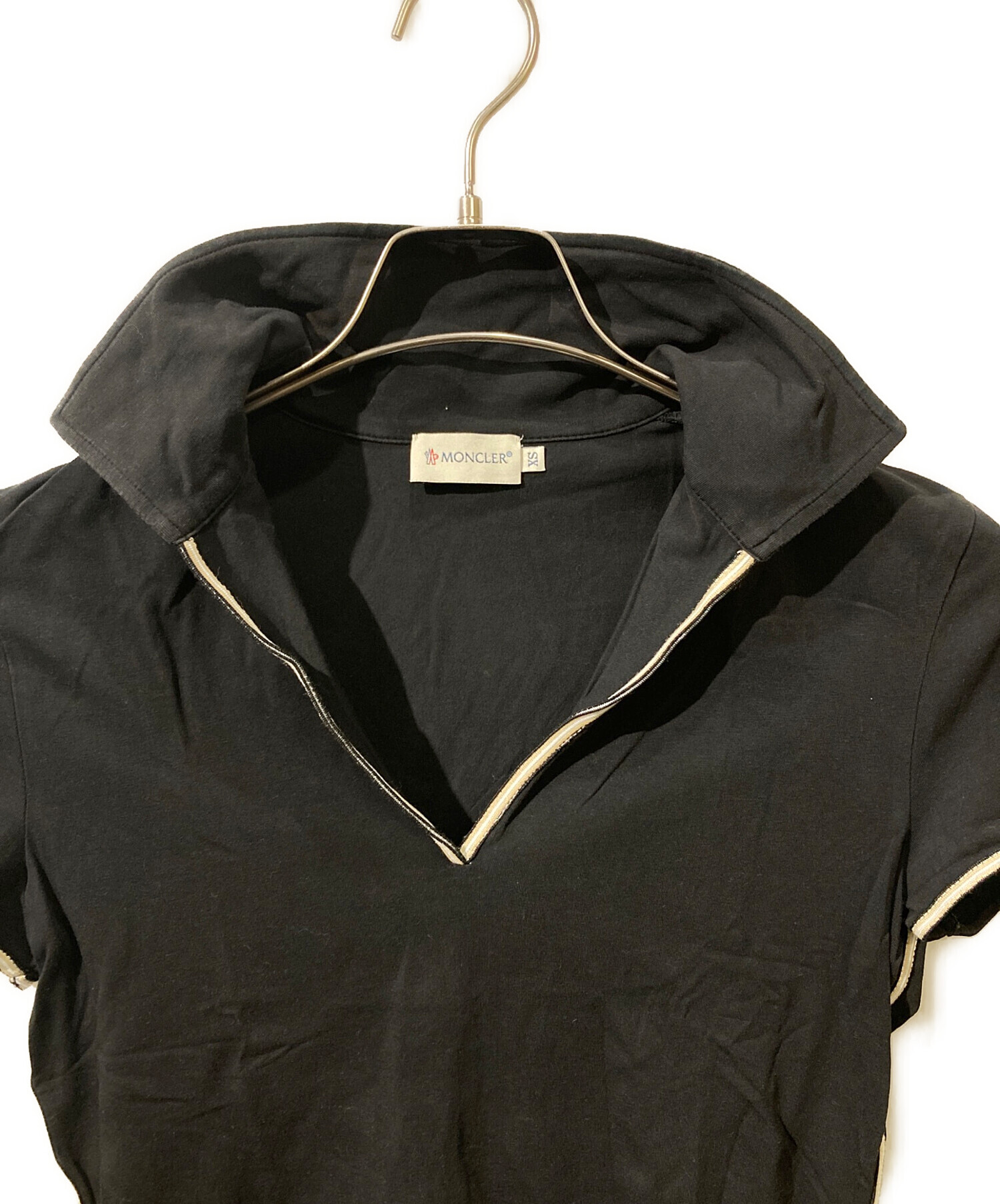 中古・古着通販】MONCLER (モンクレール) 襟付きスキッパーカットソー