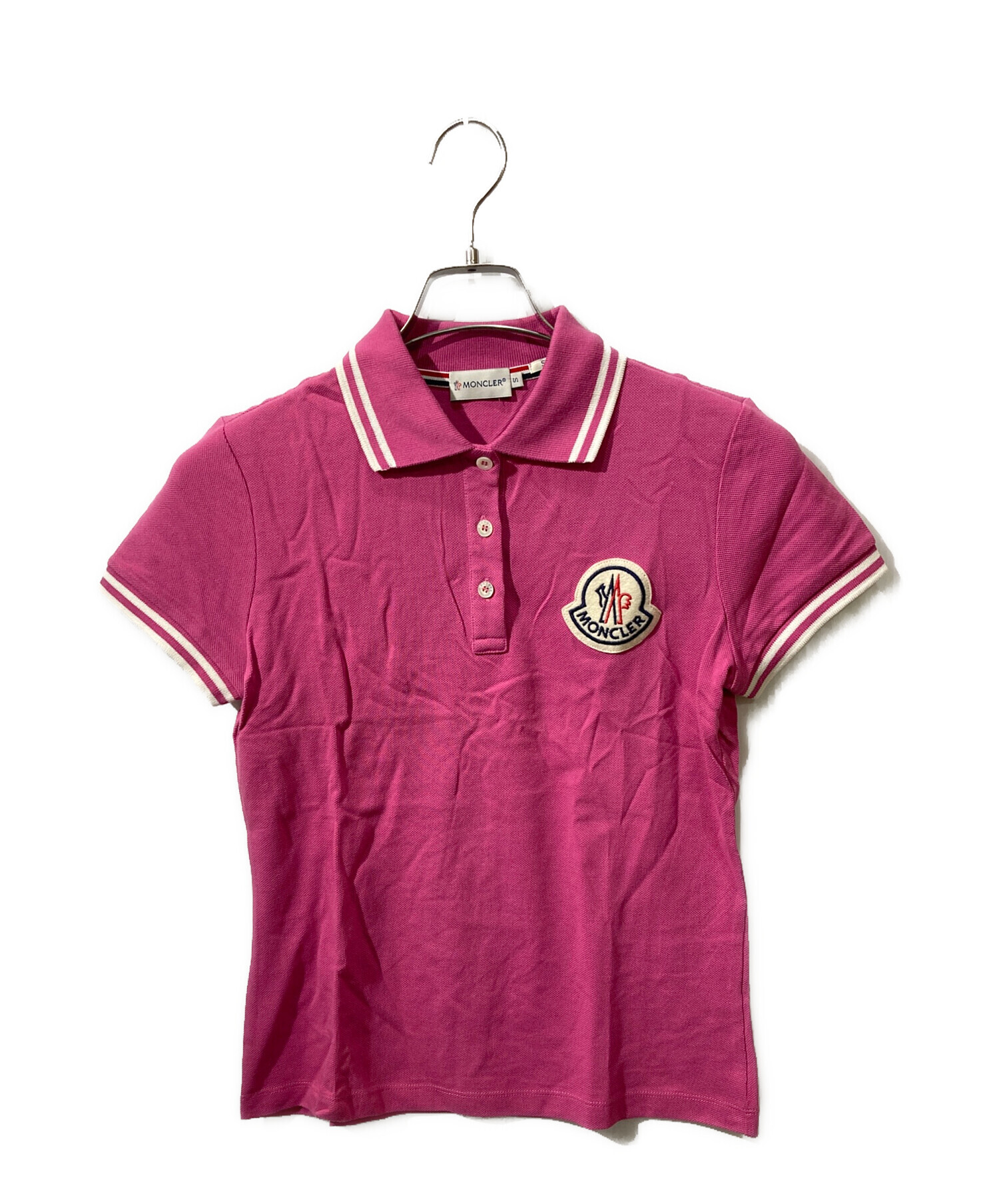 中古・古着通販】MONCLER (モンクレール) ポロシャツ ピンク サイズ:S
