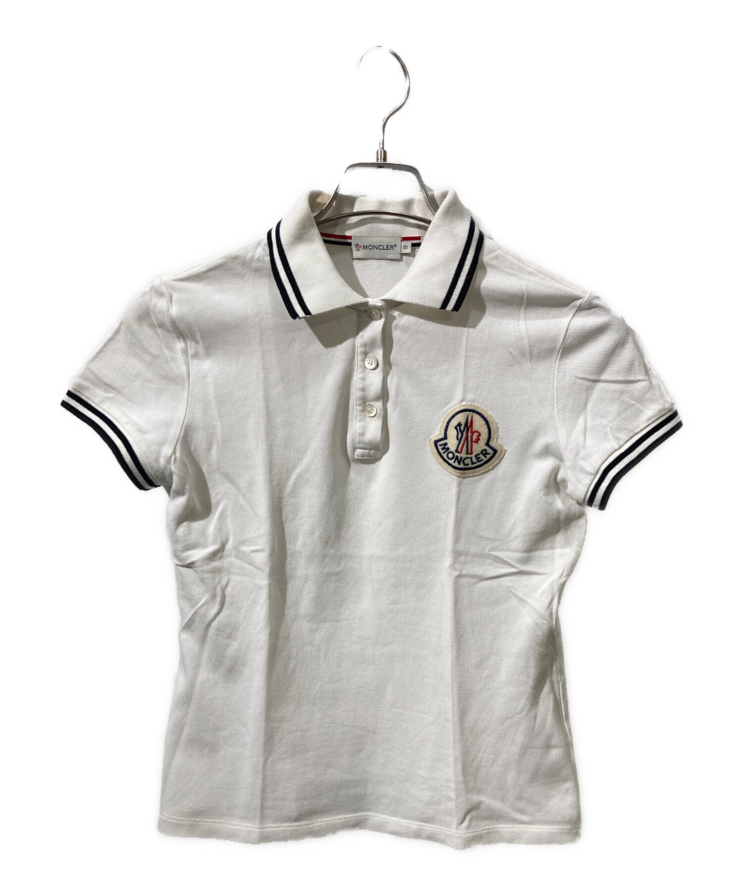 k*k様 MONCLER ホワイト ポロシャツ S 新品未使用品 中古・古着通販】MONCLER (モンクレール) ポロシャツ ホワイト サイズ