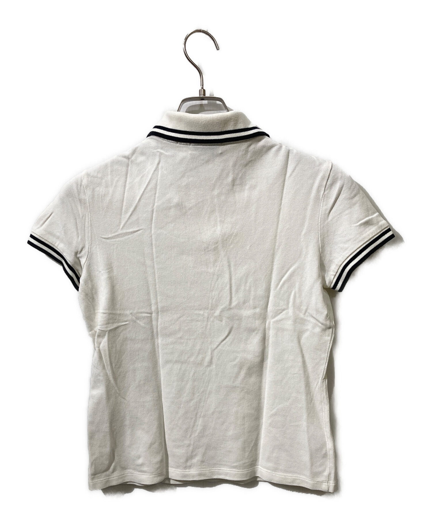 k*k様 MONCLER ホワイト ポロシャツ S 新品未使用品 MONCLER（モンクレール）ポロシャツ 白 サイズ:S メンズ/2200583789011