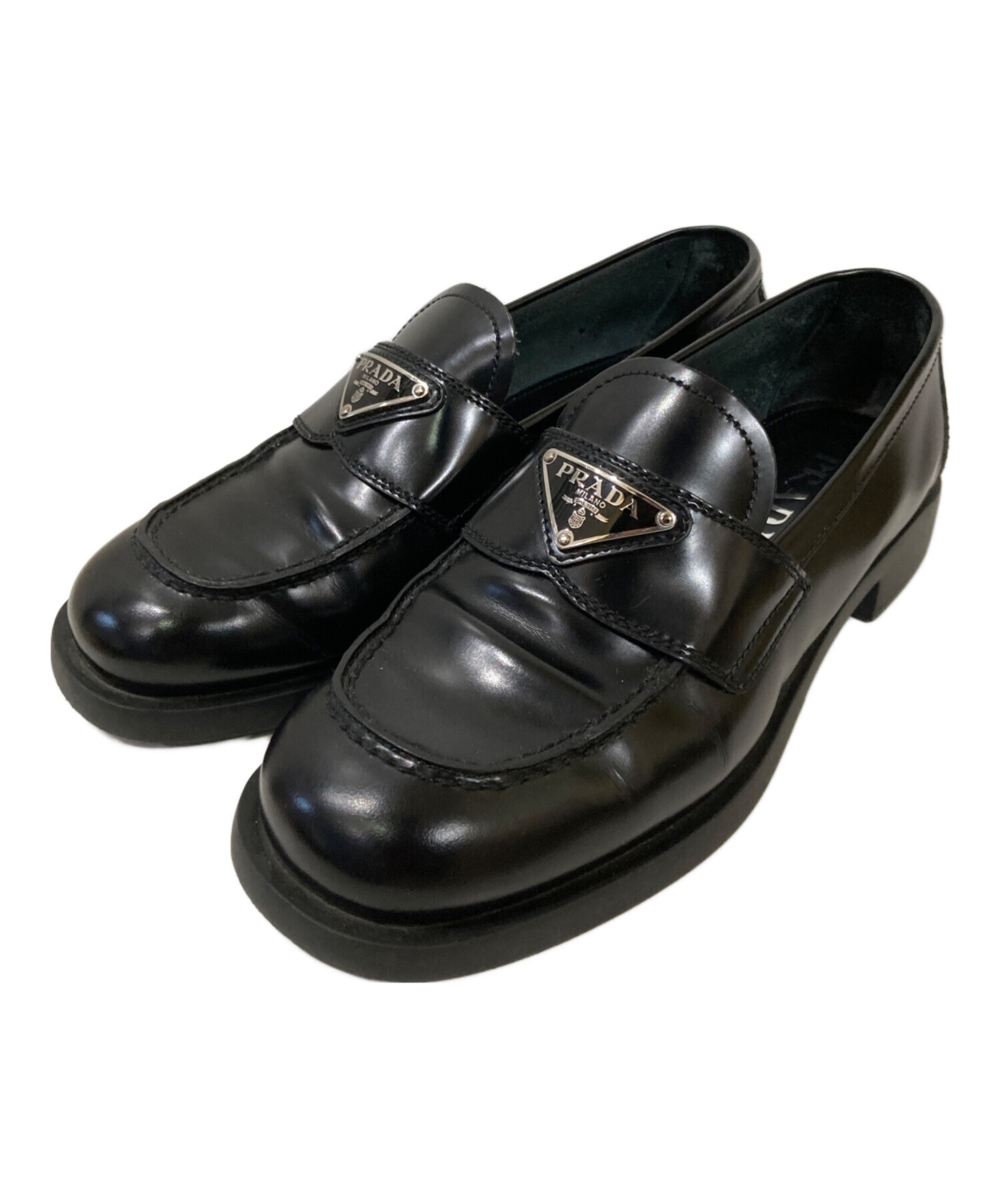 中古・古着通販】PRADA (プラダ) トライアングルロゴ ブラッシュド