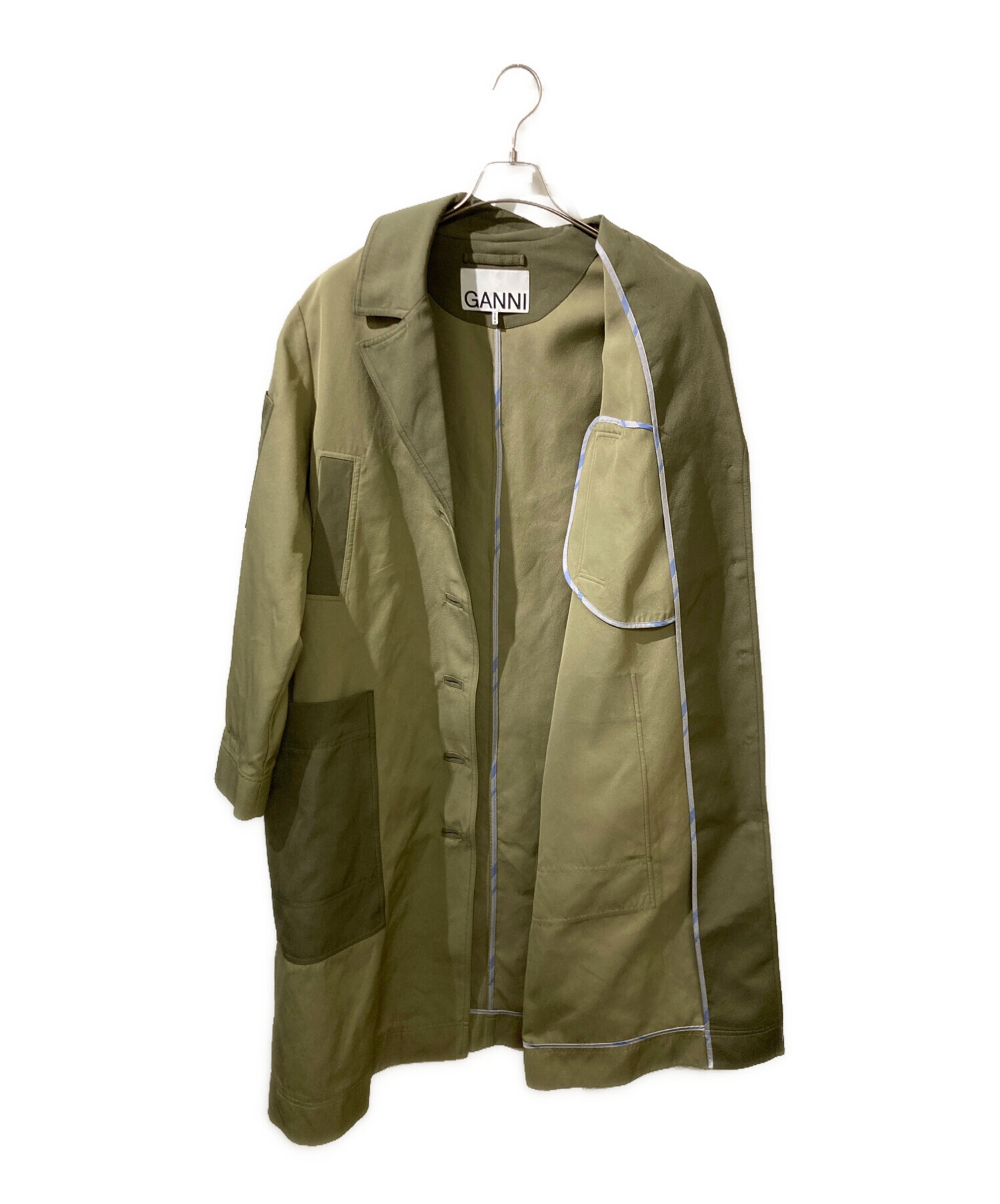 中古・古着通販】GANNI (ガニー) ヘビーツイルパッチポケットコート