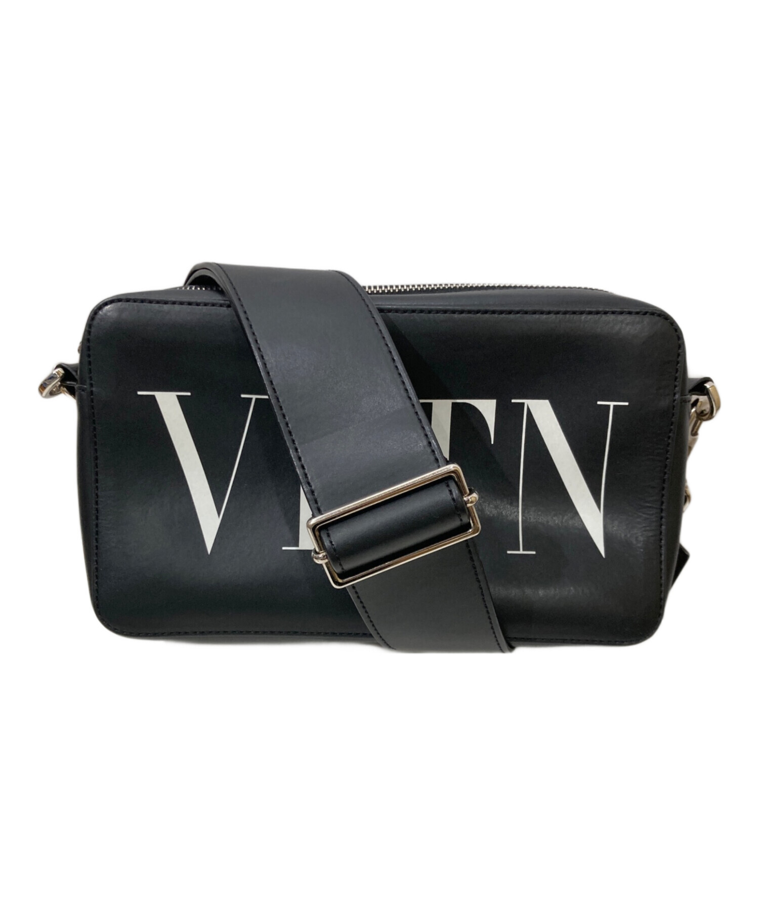VALENTINO ショルダーバッグ　黒 中古・古着通販】VALENTINO (ヴァレンティノ) ショルダーバッグ