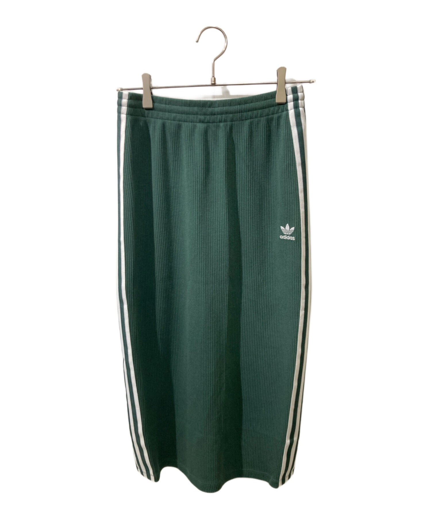 中古・古着通販】adidas (アディダス) ニットスカート グリーン サイズ 
