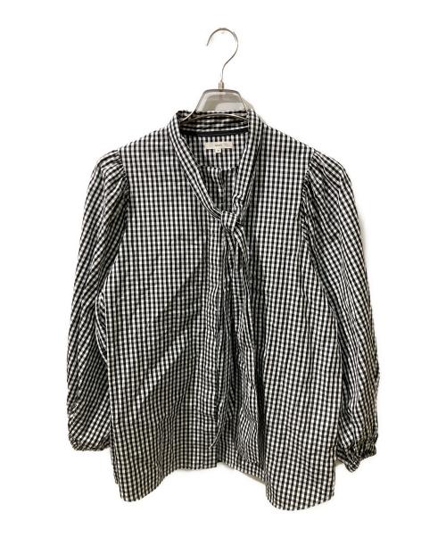 yori ヨリ　リバーチェックジレ　2019AW yori ウールチェックジレの通販 by みみ's shop｜ラクマ