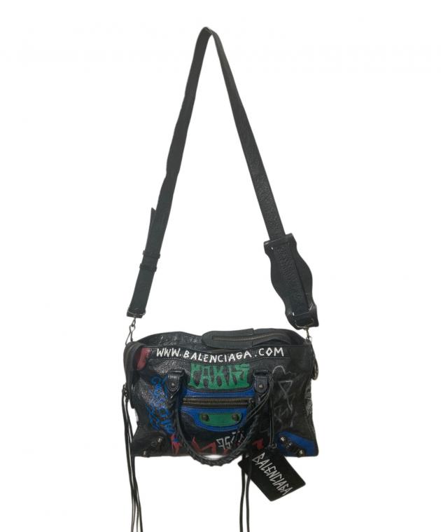 美品 BALENCIAGA バレンシアガ 2way シティ グラフィティ バッグ 中古・古着通販】BALENCIAGA (バレンシアガ) グラフィティ シティ 2WAY