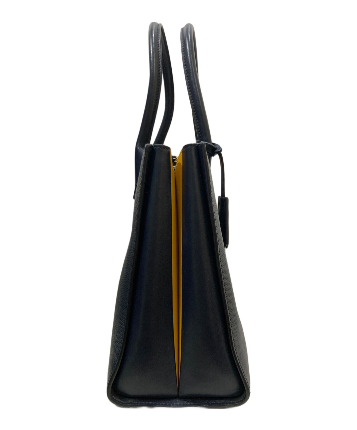 中古・古着通販】PRADA (プラダ) サフィアーノ 2WAYバッグ ネイビー