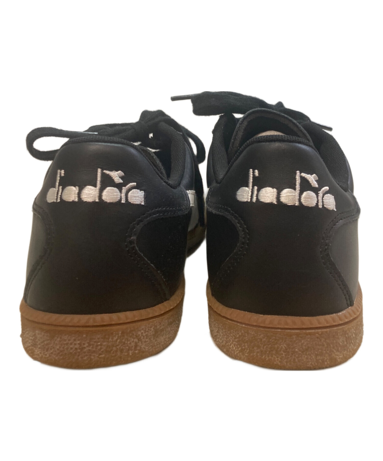 DIADORA HERITAGE ディアドラ スニーカー 28.0 黒 レザー 中古・古着通販】DIADORA (ディアドラ) TRAINERレザースニーカー