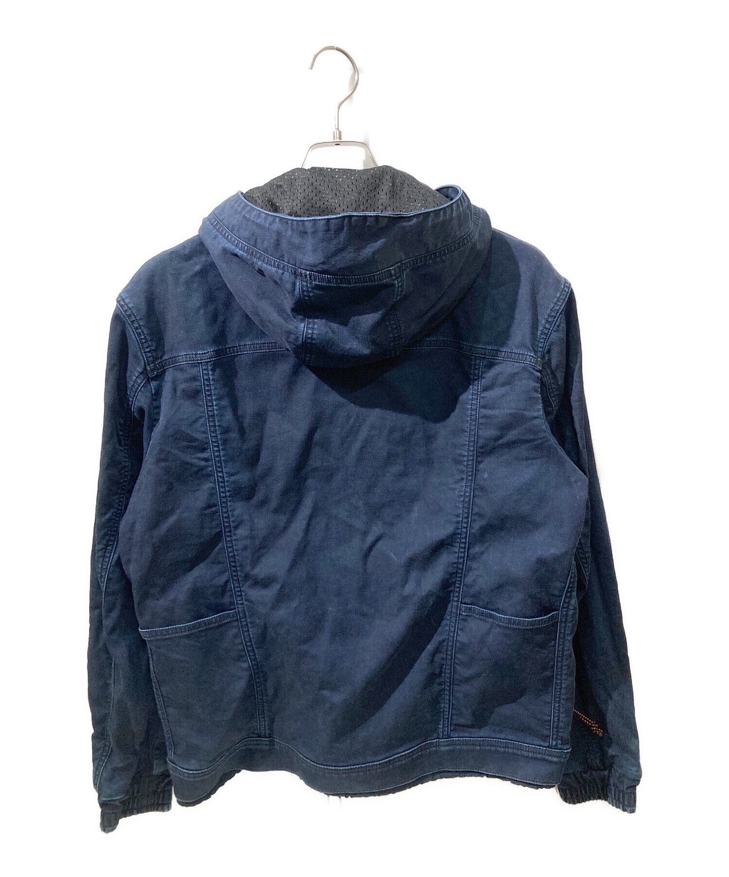 中古・古着通販】DIESEL (ディーゼル) フードデニムジャケット 