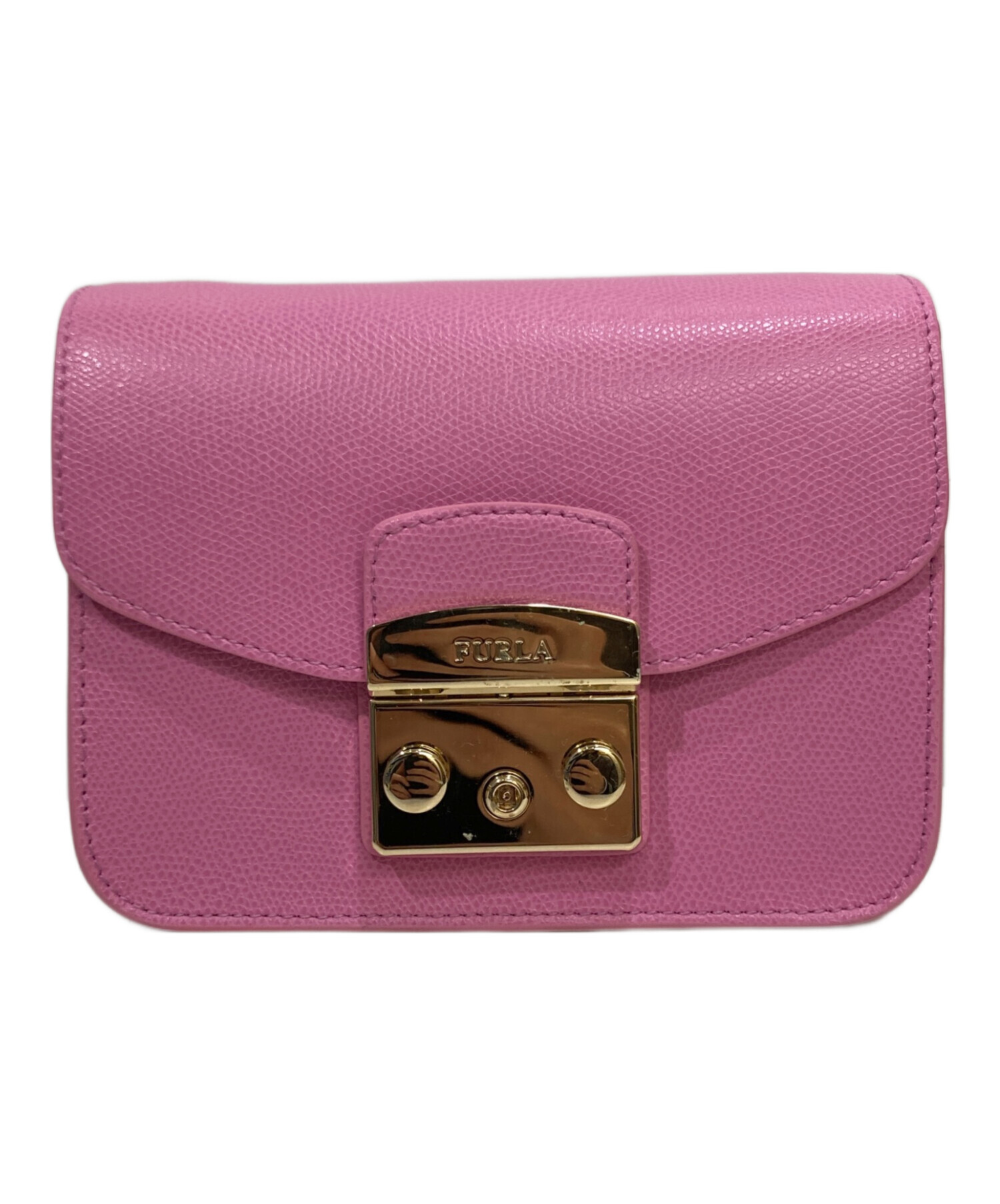 中古・古着通販】FURLA (フルラ) メトロポリスショルダーバッグ ピンク