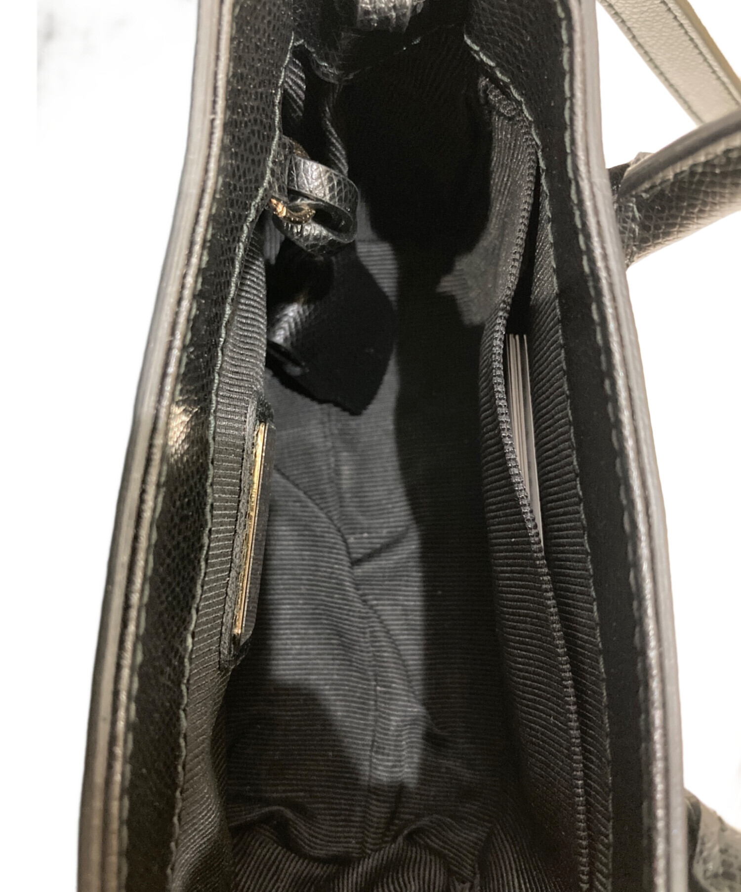 【人気】FURLA メトロポリス 2WAYバッグ 黒 サッチェル 中古・古着通販】FURLA (フルラ) メトロポリス/サッチェル2WAY