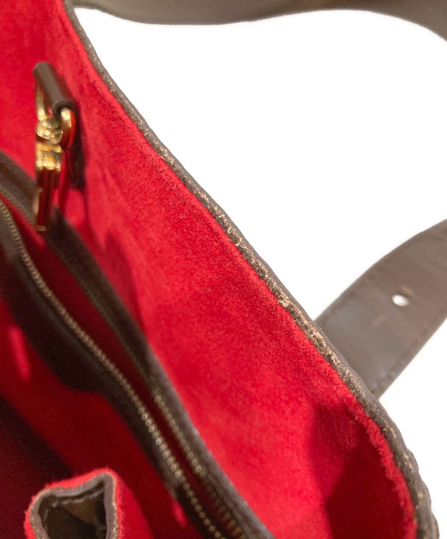 【中古品】ルイ・ヴィトンダミエ トートバッグ 紐切れ有り　リペア向け 中古・古着通販】LOUIS VUITTON (ルイ ヴィトン) トートバッグ