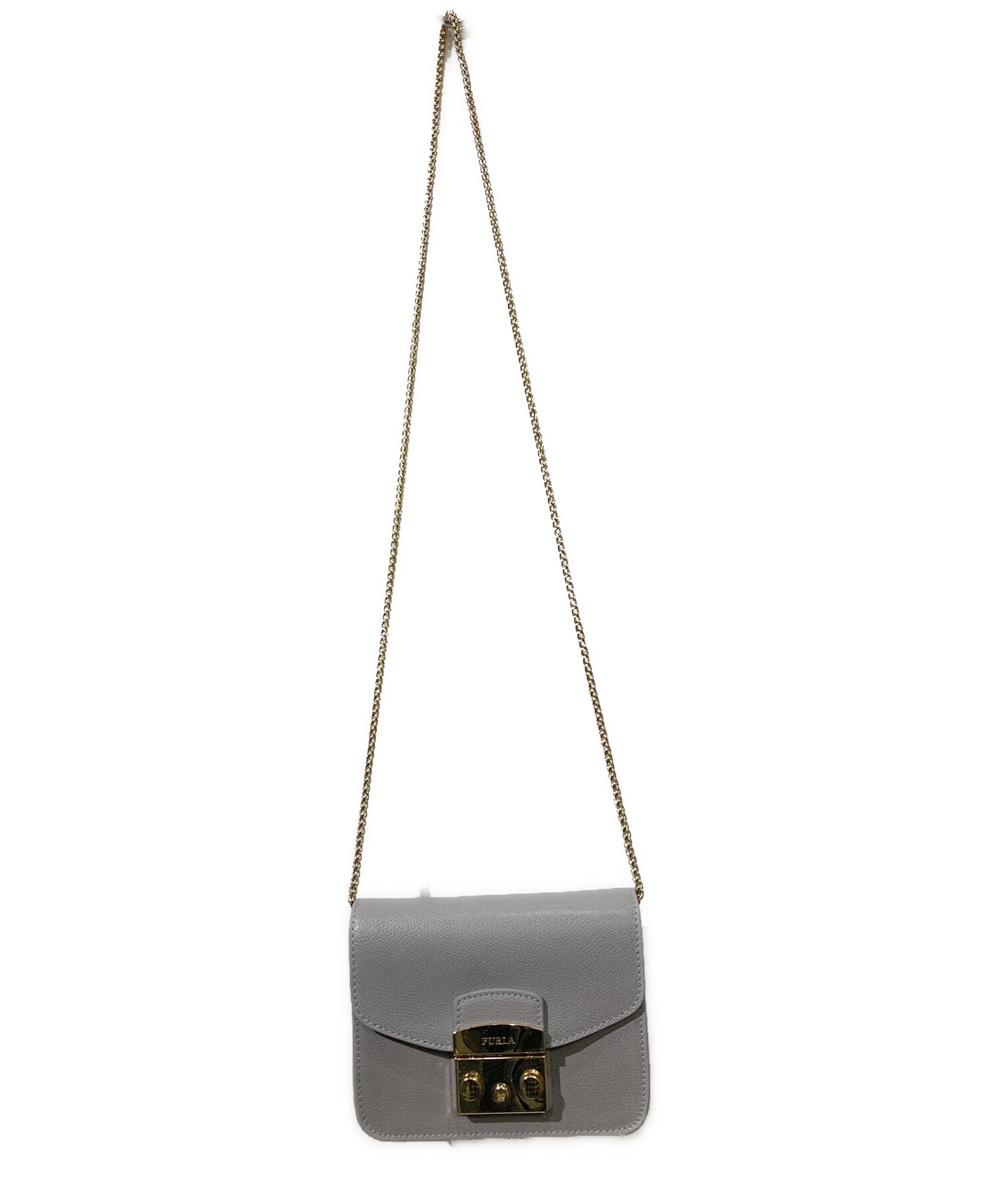 中古・古着通販】FURLA (フルラ) メトロポリスショルダーバッグ グレー 