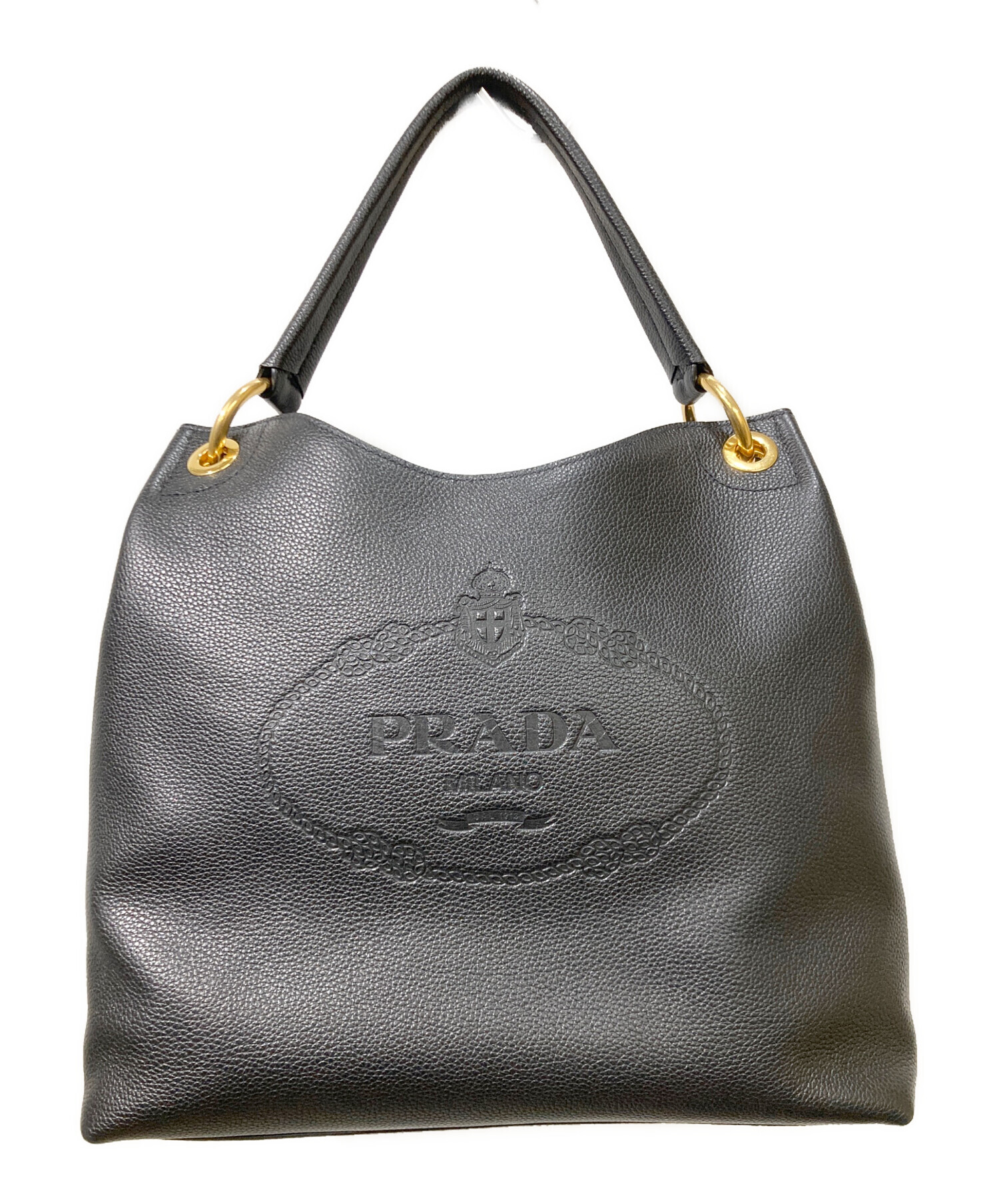 中古・古着通販】PRADA (プラダ) カーフレザーロゴワンショルダー 
