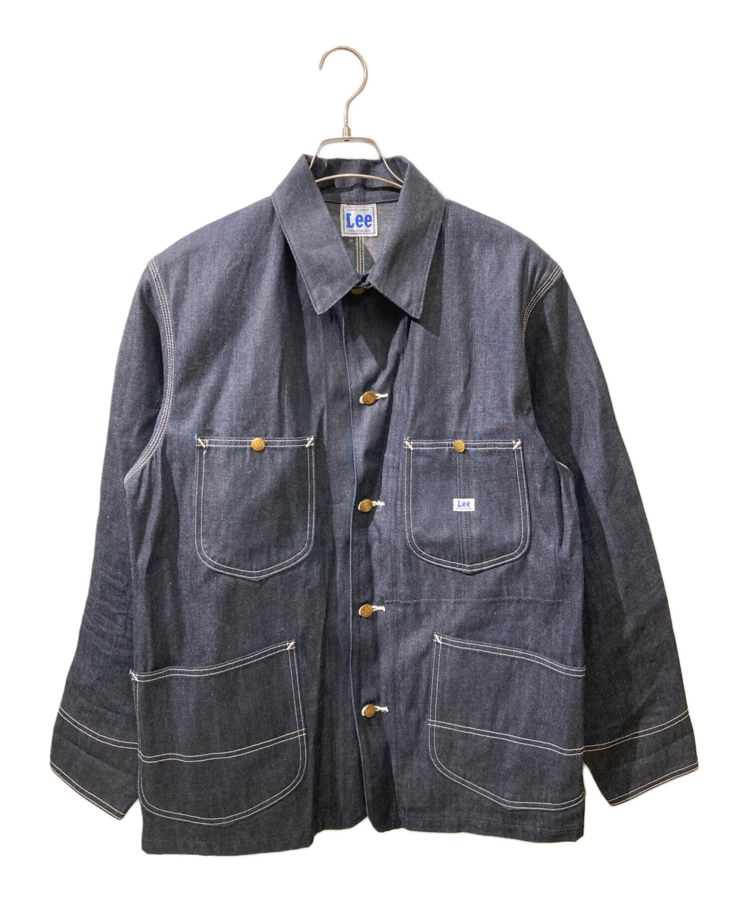 Lee eYe MAN カバーオール Lサイズ インディゴ 中古・古着通販】LEE (リー) リジットデニムカバーオール インディゴ