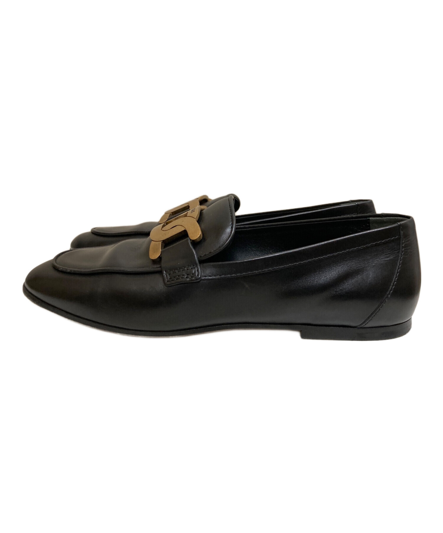 中古・古着通販】TOD'S (トッズ) KATE LEATHER LOAFERS ブラック
