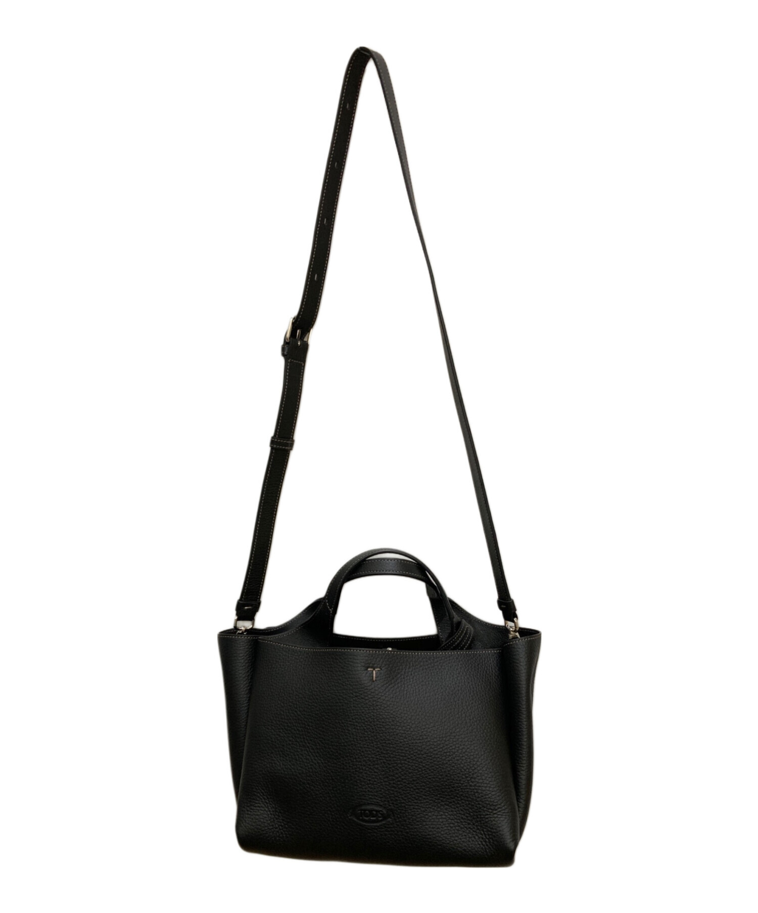 美品TOD'S トッズ　タイムレス　2way ショルダーバッグ　ミニバッグW2 中古・古着通販】TOD'S (トッズ) Tタイムレス ミニ2WAYショルダー