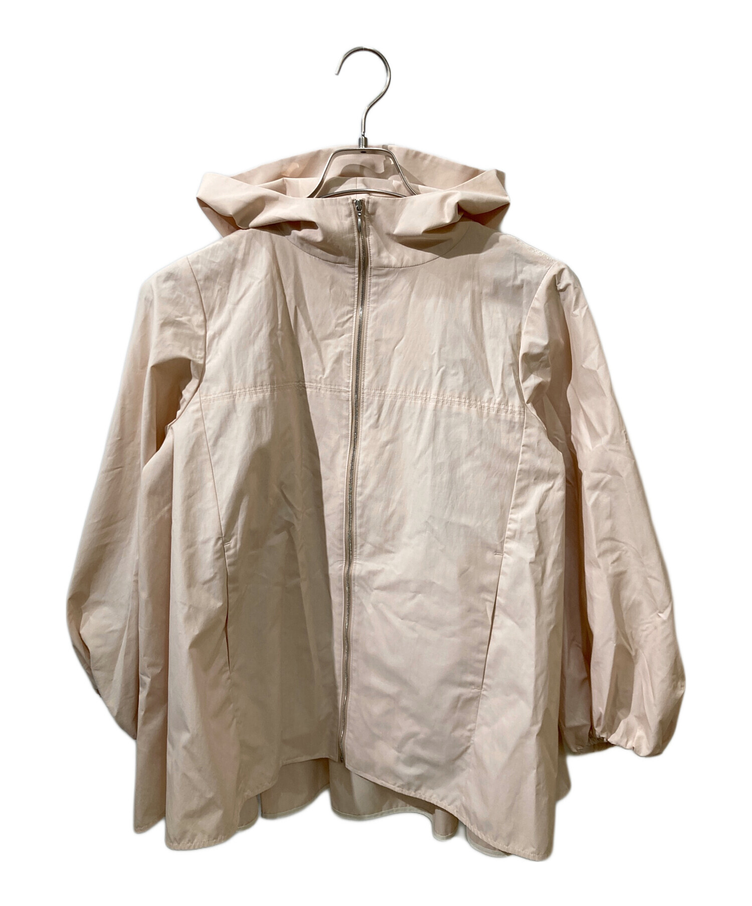 中古・古着通販】YORI (ヨリ) バックギャザー 撥水パーカー ピンク