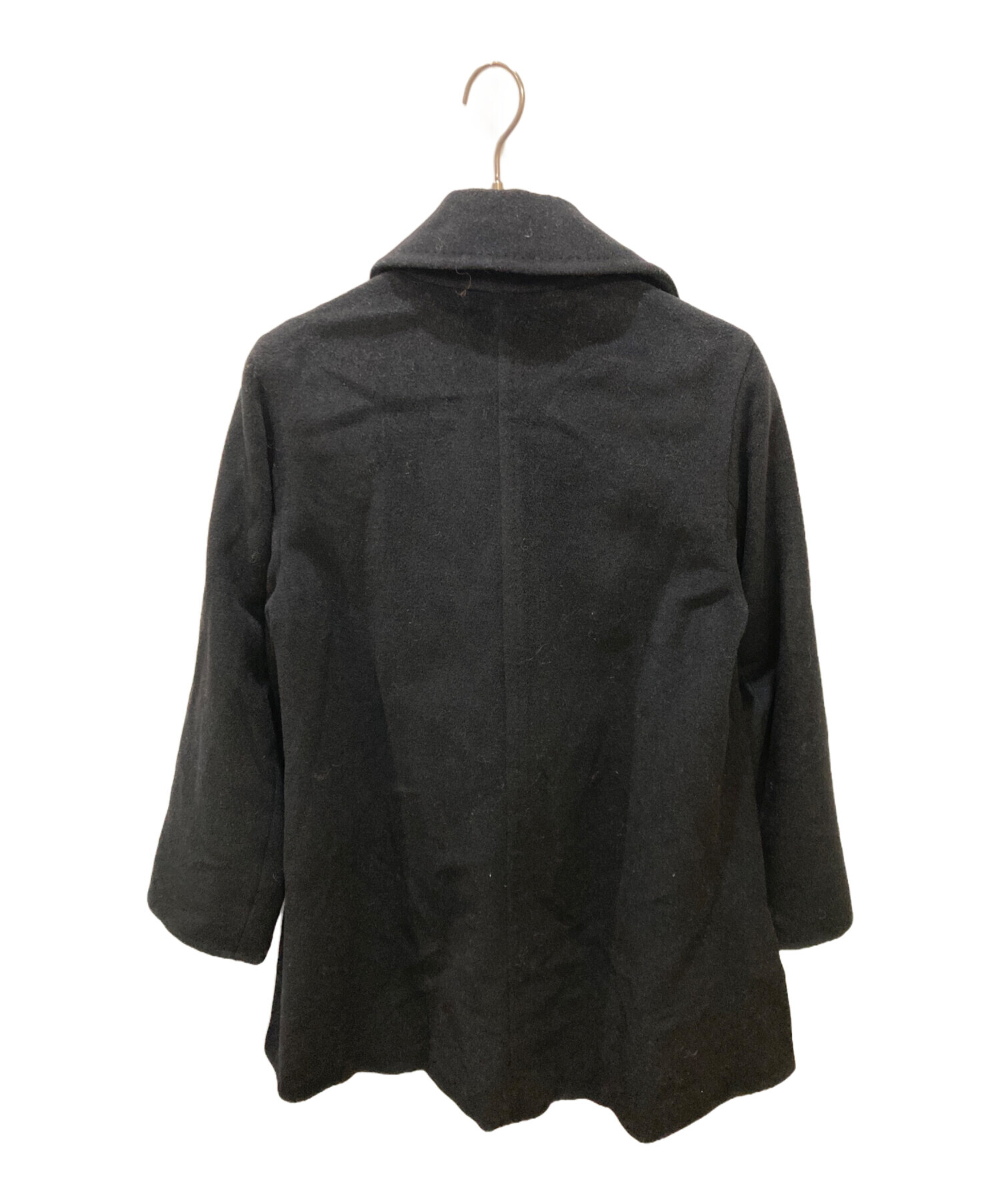 【お値段交渉可能　最終引越しの為値下げ】MaxMara ブラックウールコート 中古・古着通販】MaxMara (マックスマーラ) ウールコート ブラック