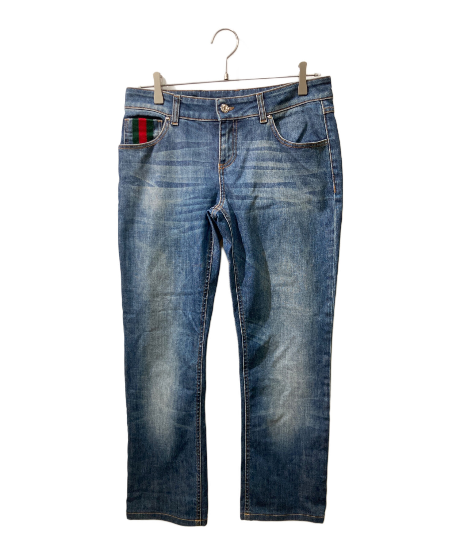 中古・古着通販】GUCCI (グッチ) シェリーラインデニムパンツ