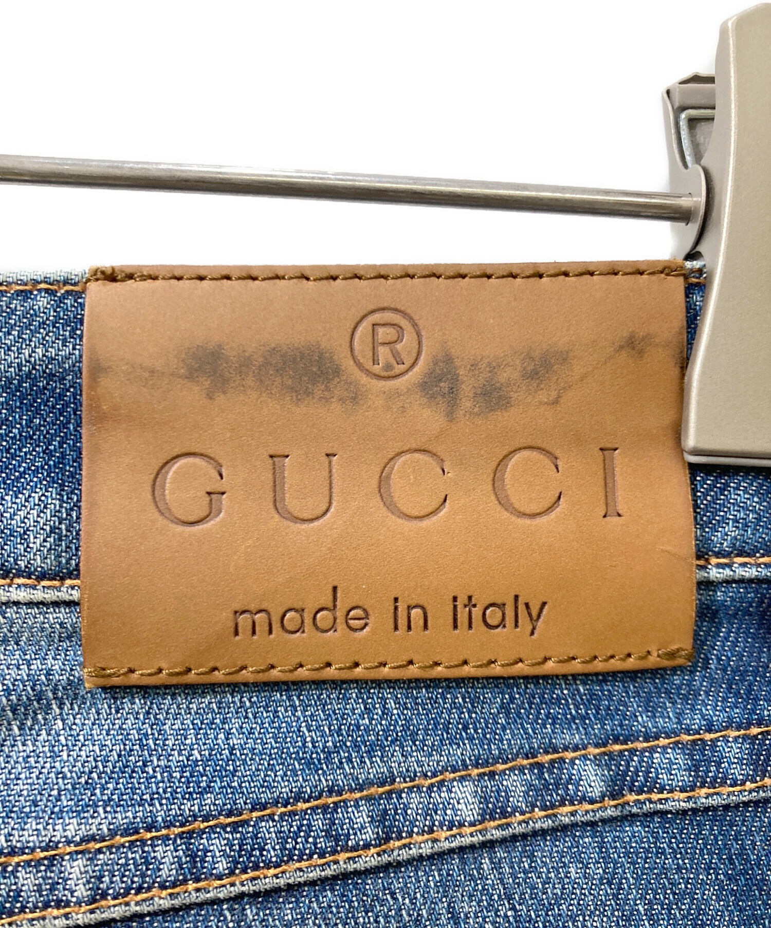 中古・古着通販】GUCCI (グッチ) シェリーラインデニムパンツ