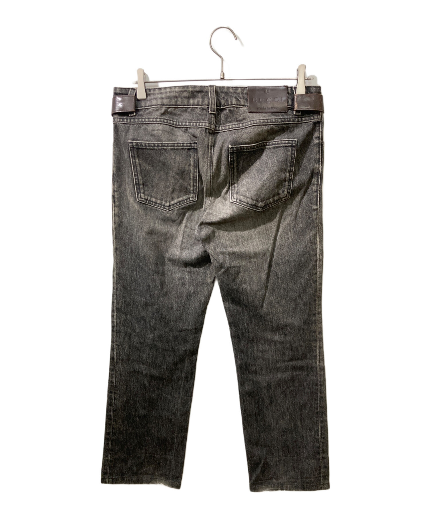 中古・古着通販】GUCCI (グッチ) ホースビットベルトデニムパンツ