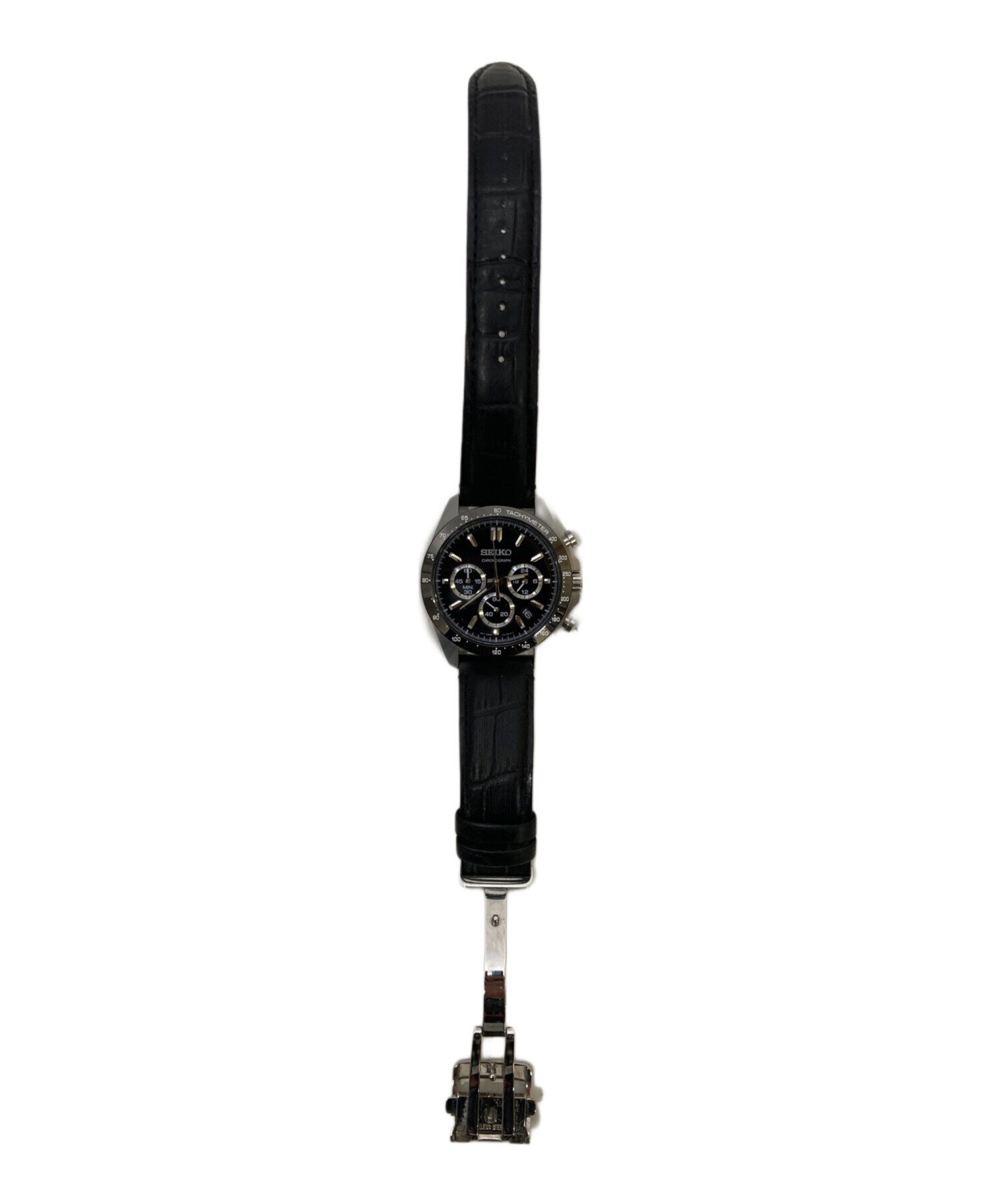 中古・古着通販】SEIKO (セイコー) クロノグラフ クォーツ ブラック