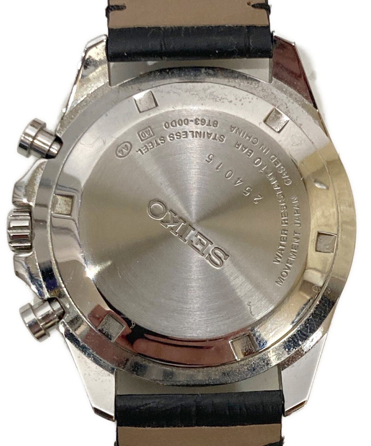 中古・古着通販】SEIKO (セイコー) クロノグラフ クォーツ ブラック