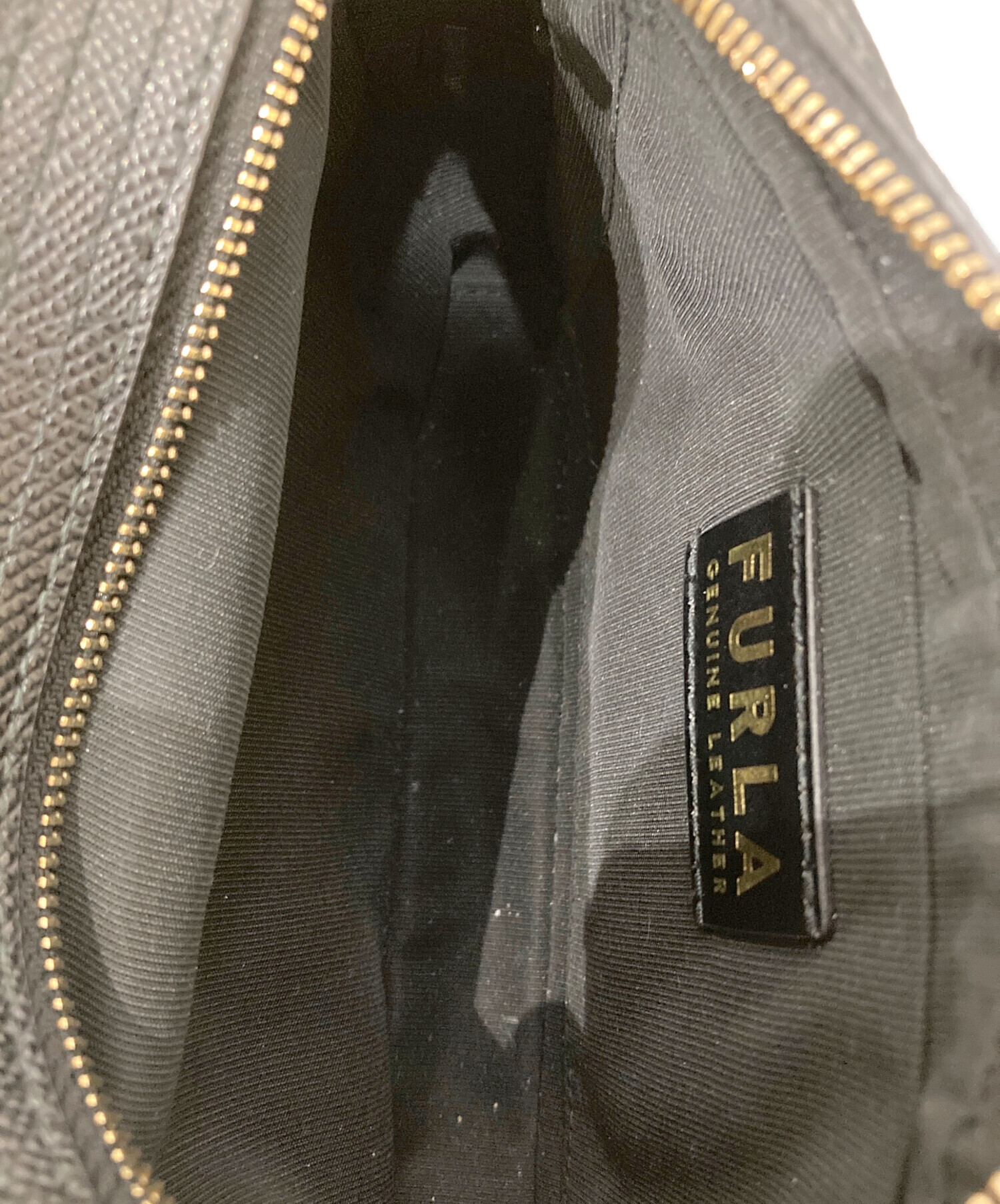 中古・古着通販】FURLA (フルラ) ショルダーバッグ ブラック｜ブランド